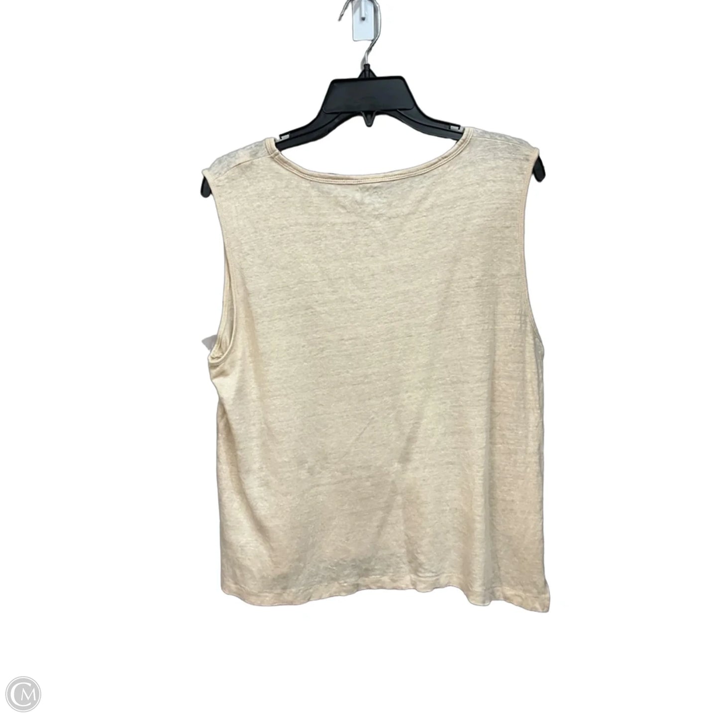 Top Sleeveless By J. Crew In Beige, Size: L