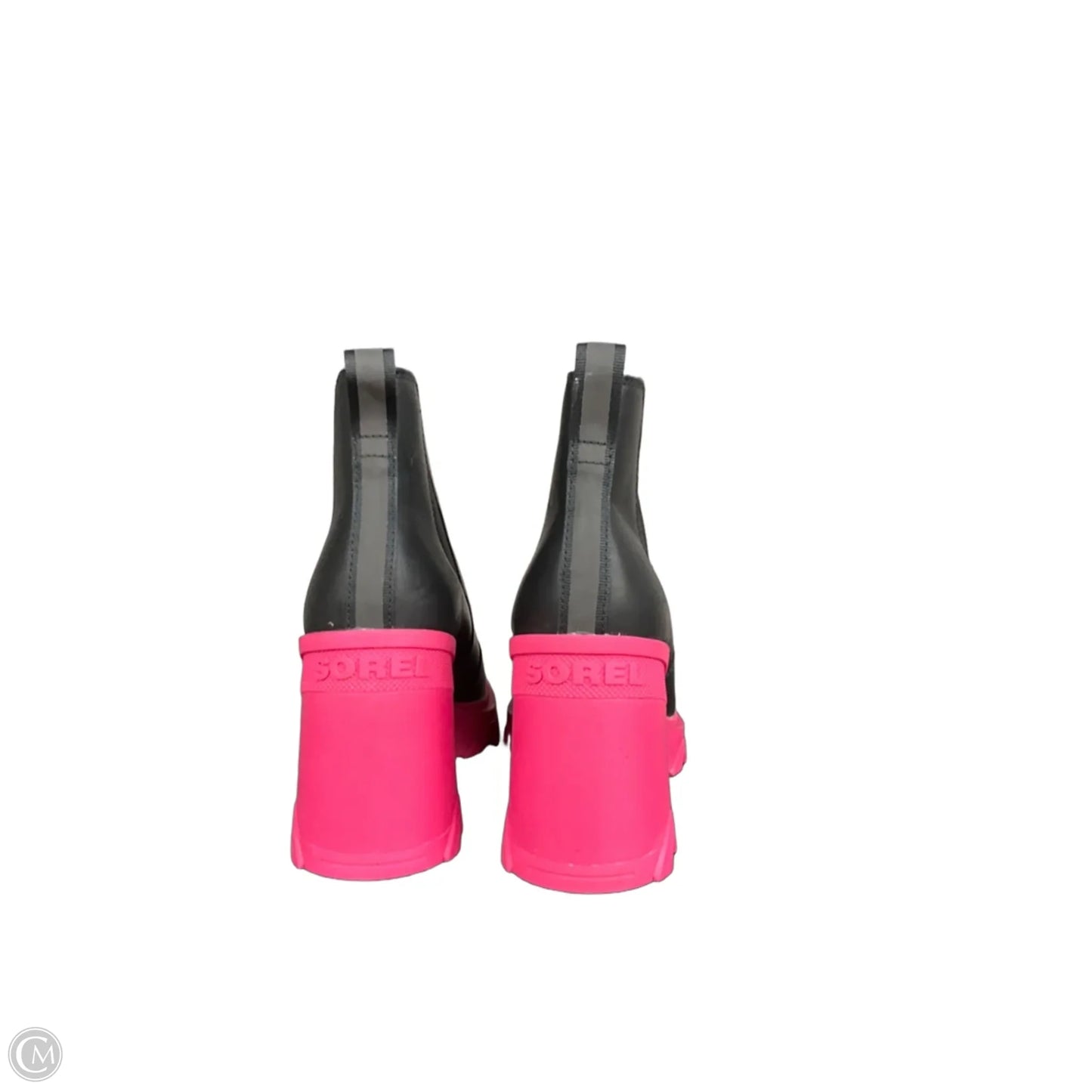 Boots Ankle Heels By Sorel In Black & Pink, Size: 11