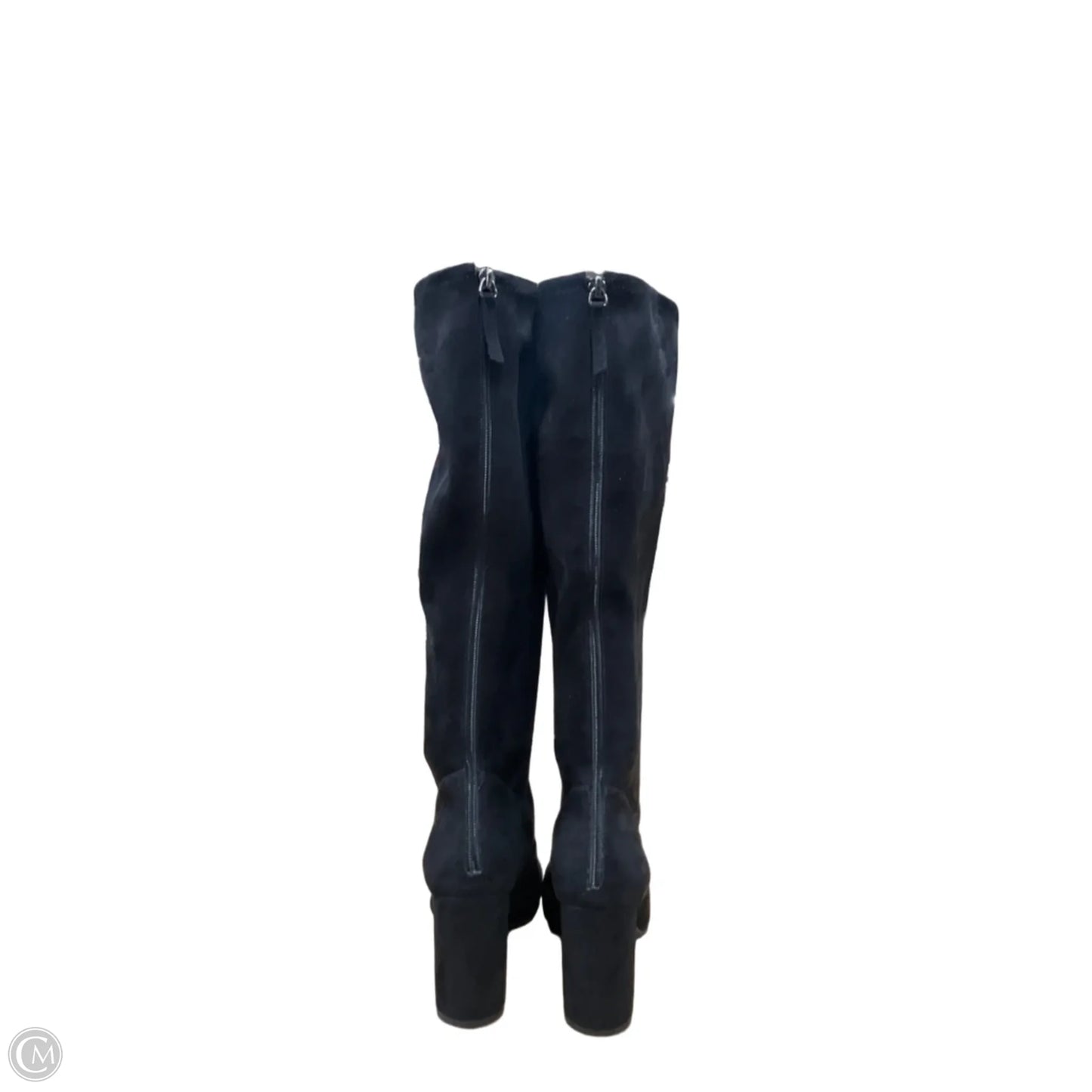 Boots Knee Heels By Nine West In Black, Size: 9.5