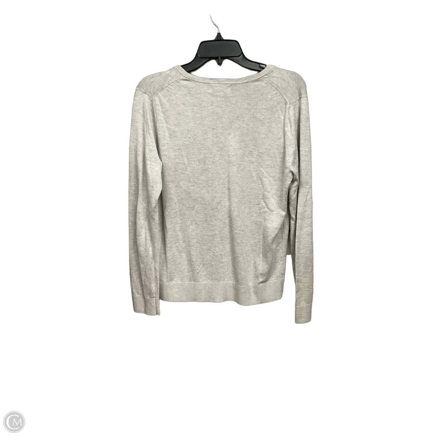 Top Long Sleeve By Banana Republic In Grey, Size: M
