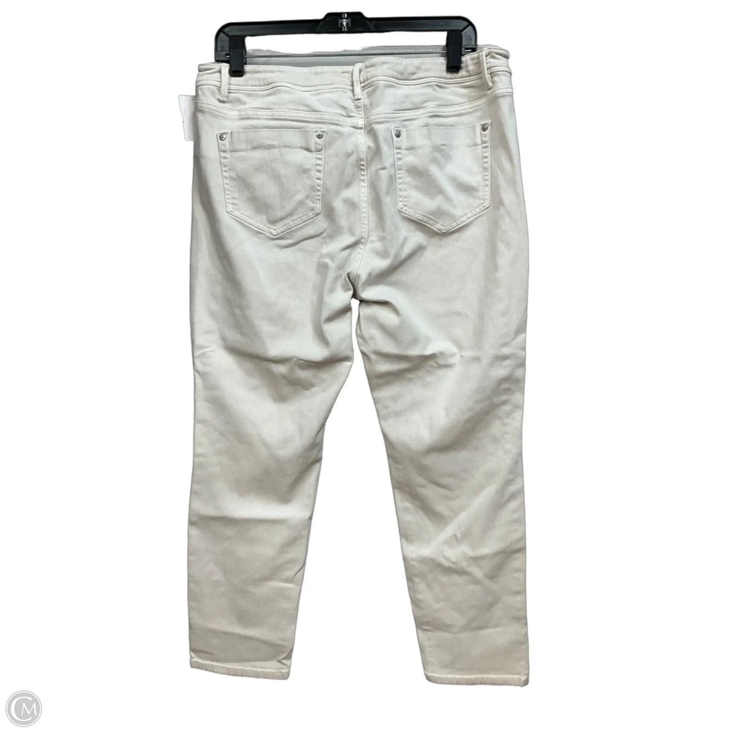 Jeans Skinny By J. Jill In Cream Denim, Size: 14