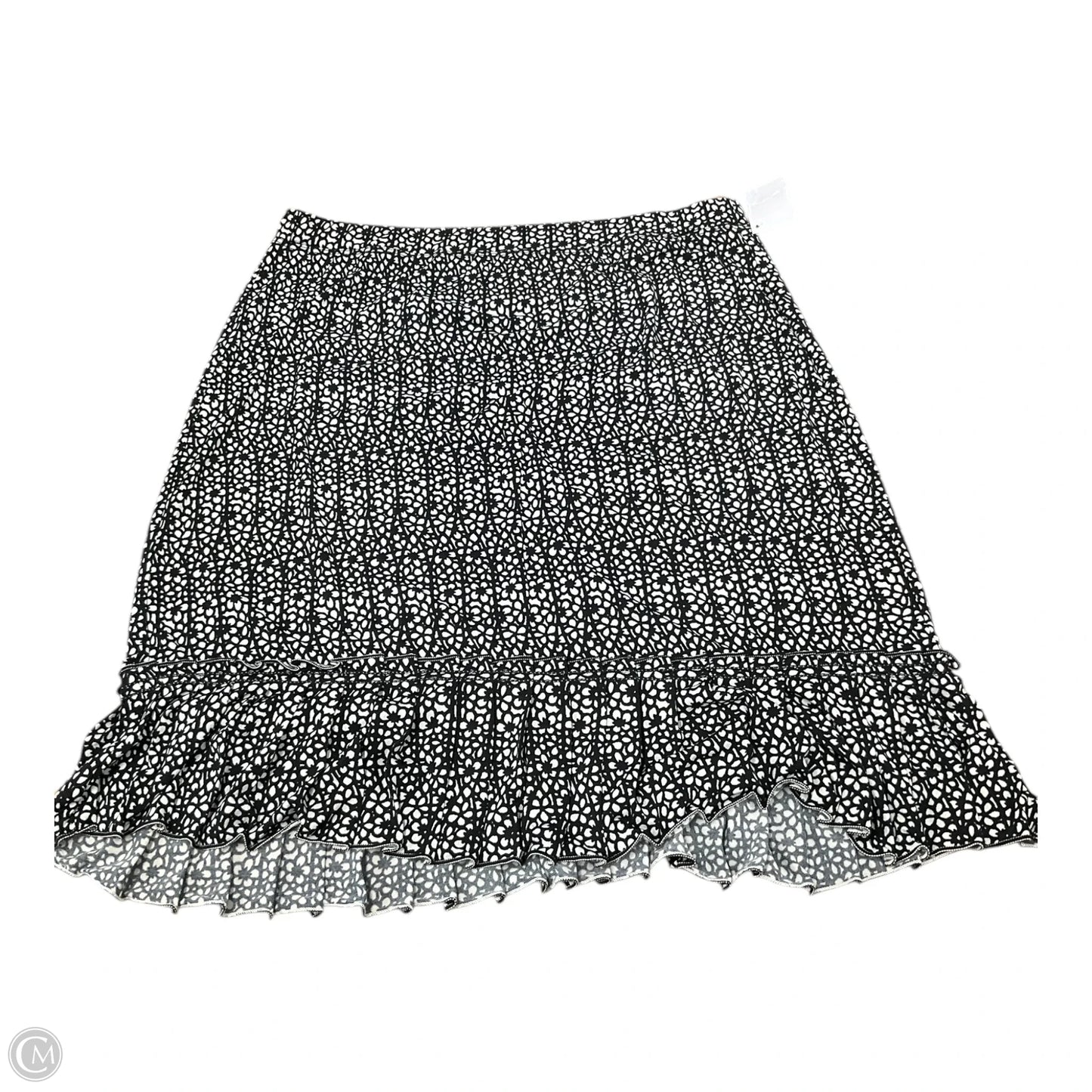 Skirt Mini & Short By Max Studio In Black & White, Size: M