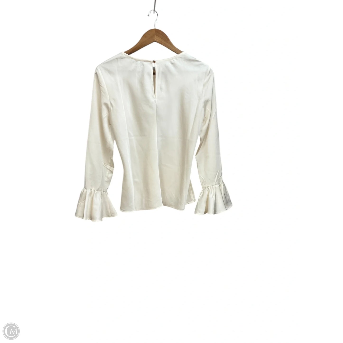 Top Long Sleeve By J. Crew In Ivory, Size: S