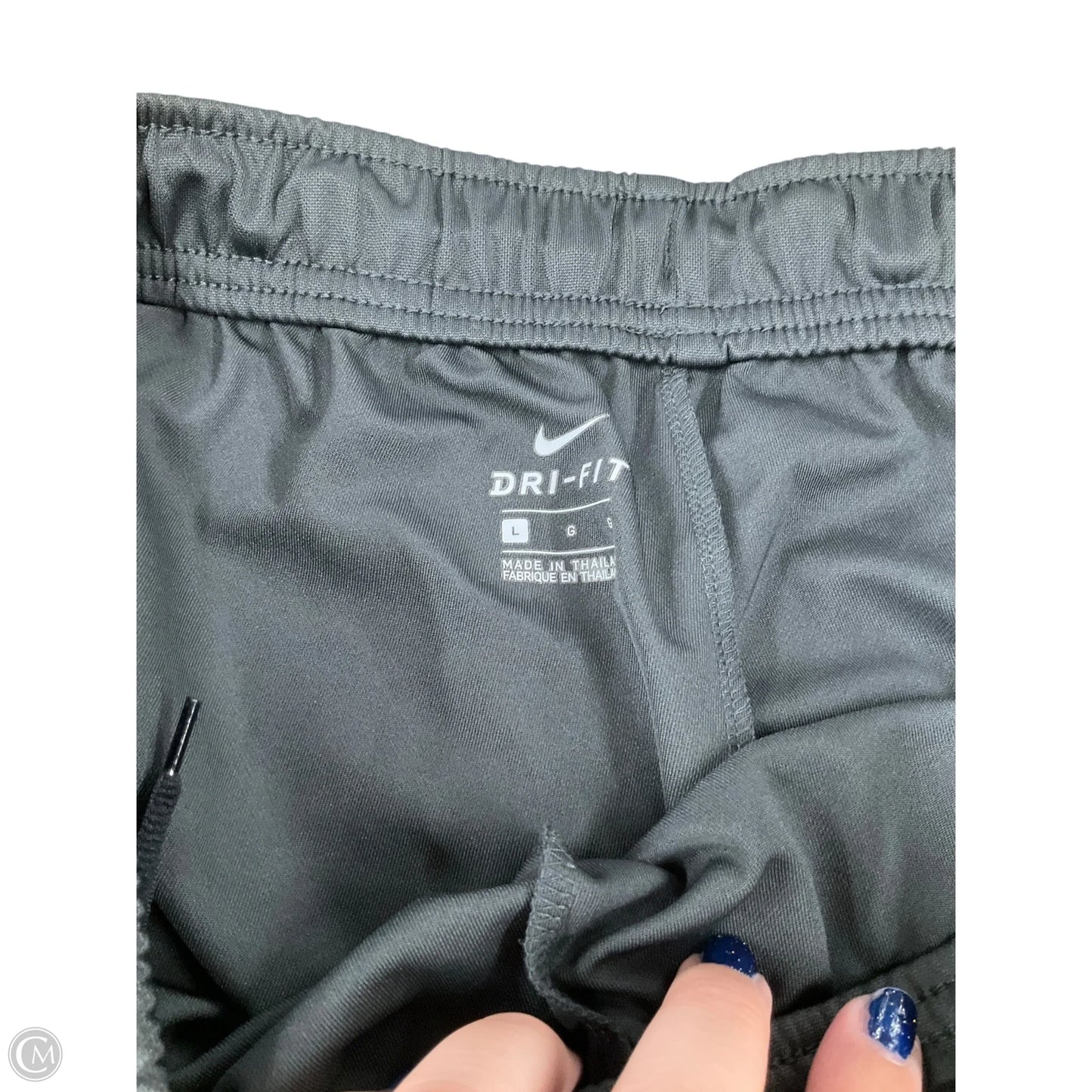 Athletic Pants By Nike Apparel In Grey, Size: L