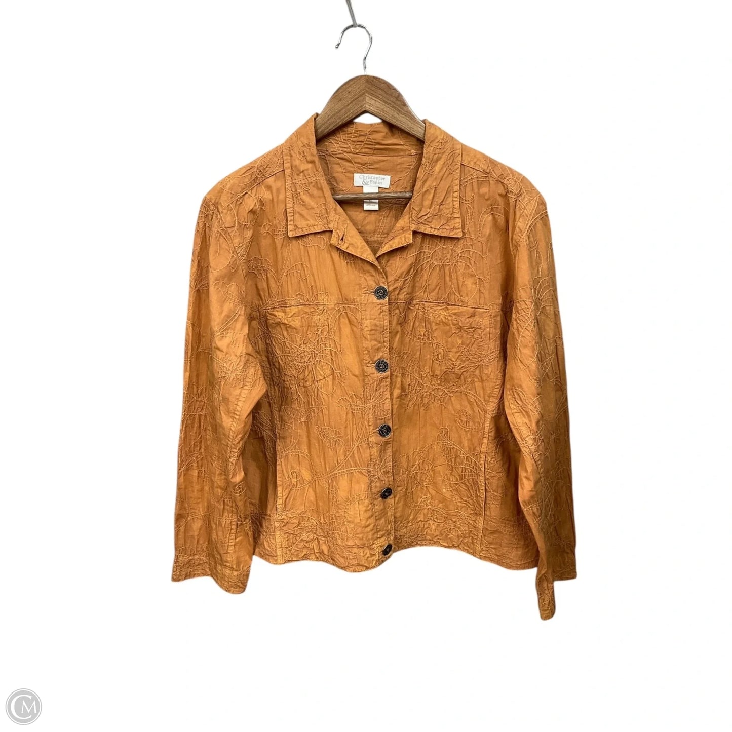 Jacket Other By Christopher And Banks In Tan, Size: Xl