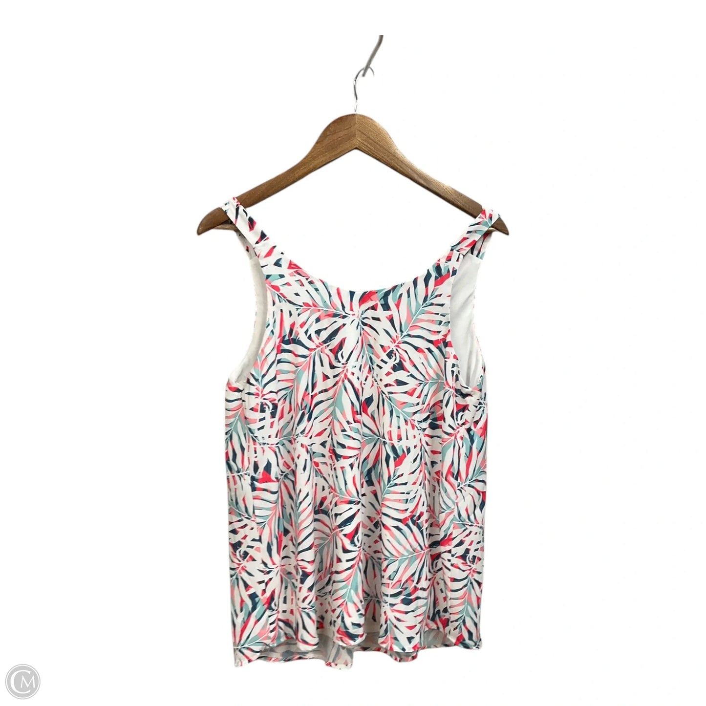 Top Sleeveless By Hawthorn In Tropical Print, Size: M
