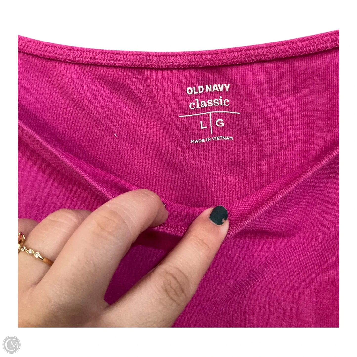 Top Short Sleeve By Old Navy In Pink, Size: L