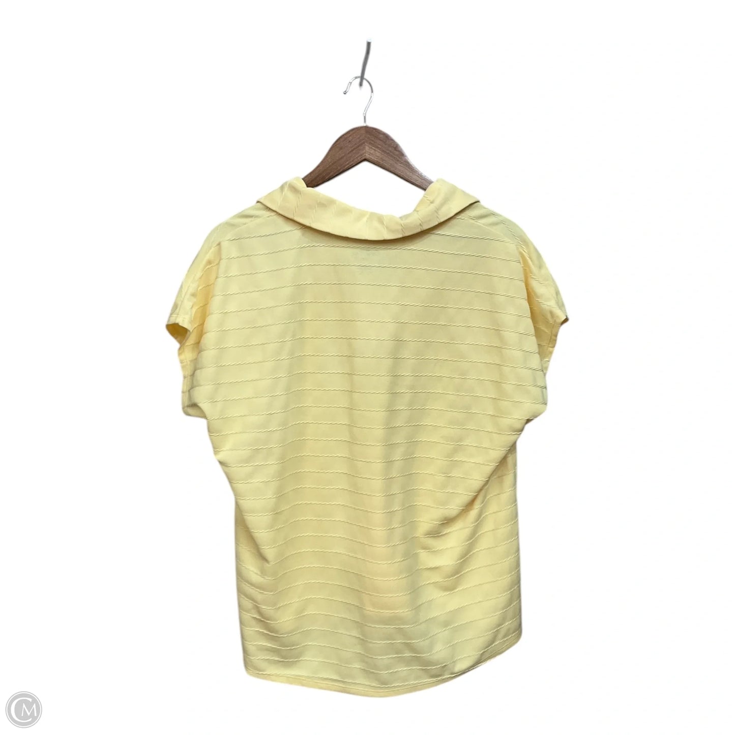 Top Short Sleeve By Coral Bay In Yellow, Size: Xl