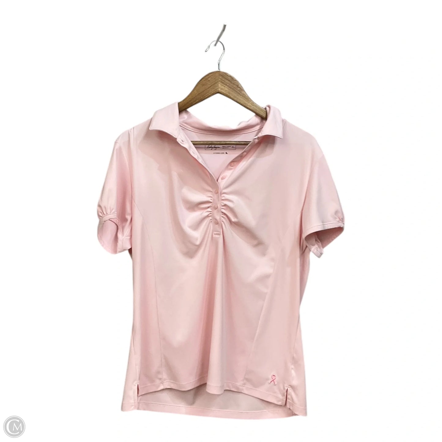 Athletic Top Short Sleeve By Lady Hagen In Pink, Size: Xl