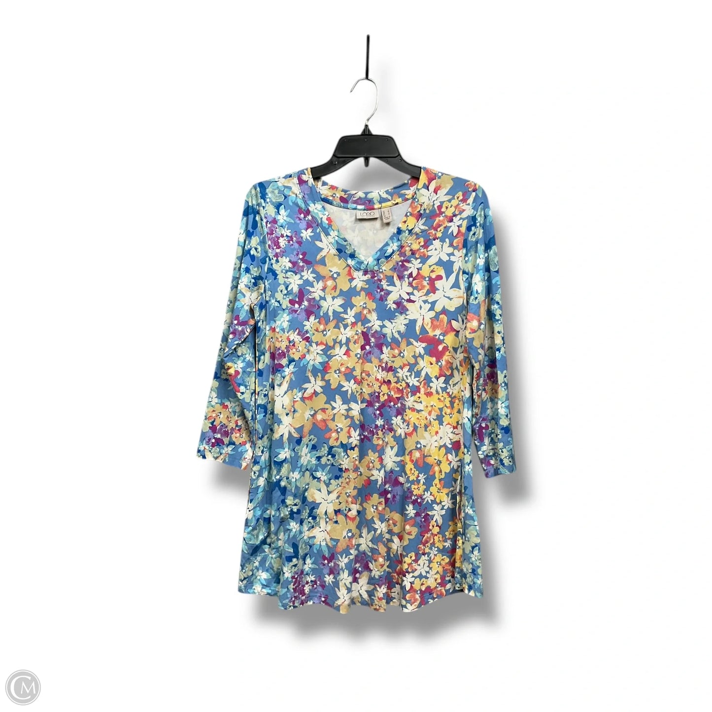 Tunic Long Sleeve By Logo In Floral Print, Size: S