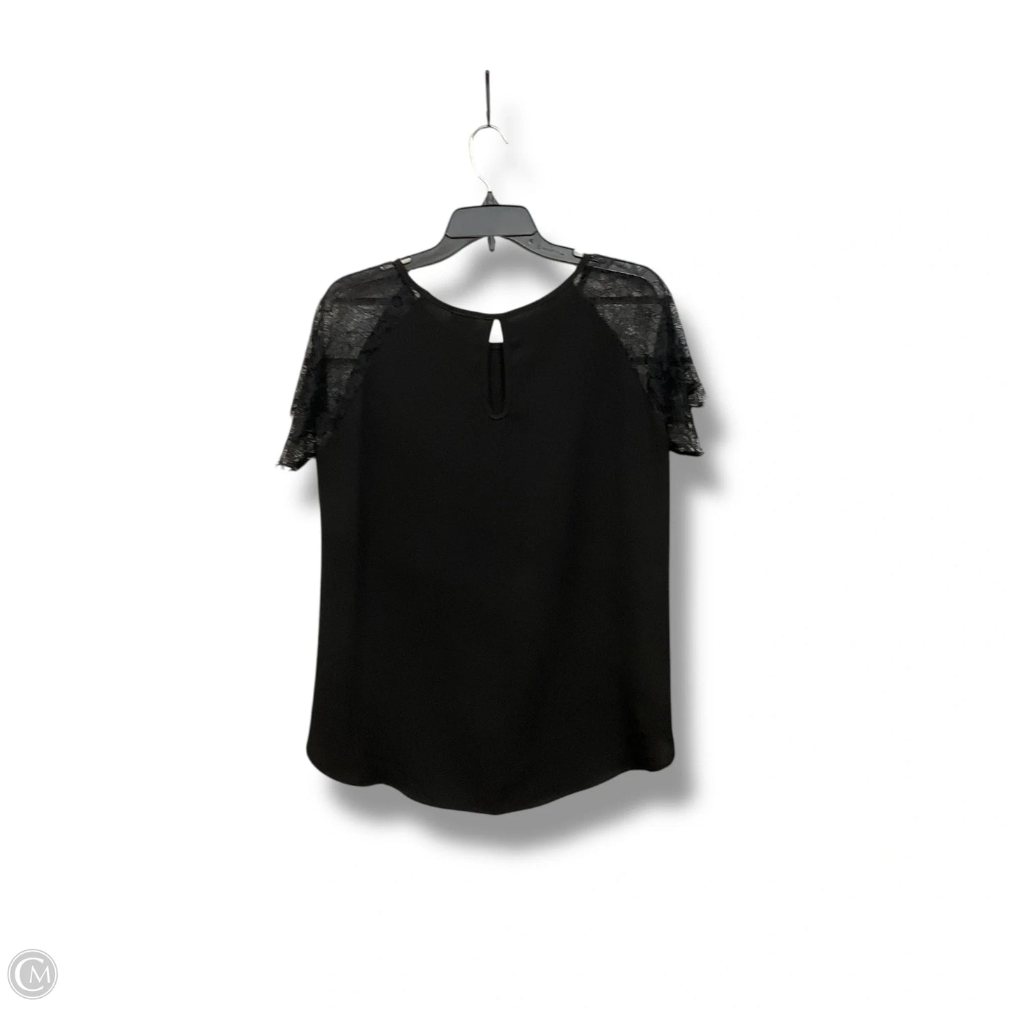 Top Short Sleeve By Clothes Mentor In Black, Size: M
