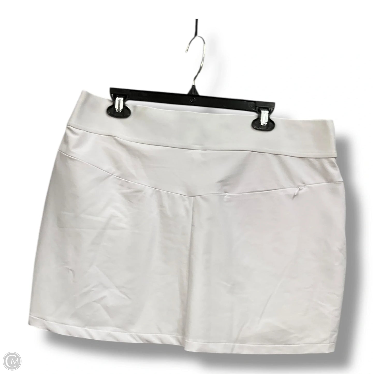 Athletic Skirt By Clothes Mentor In White, Size: Xl