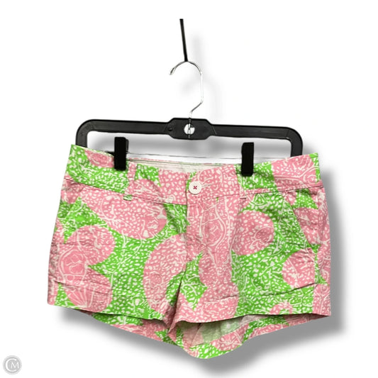 Shorts Designer By Lilly Pulitzer In Green & Pink, Size: 4