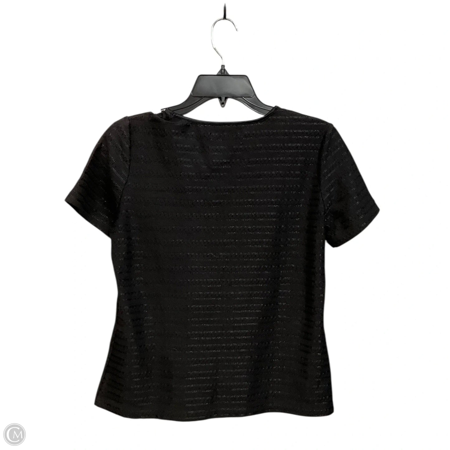 Top Short Sleeve By Sag Harbor In Black, Size: Mp