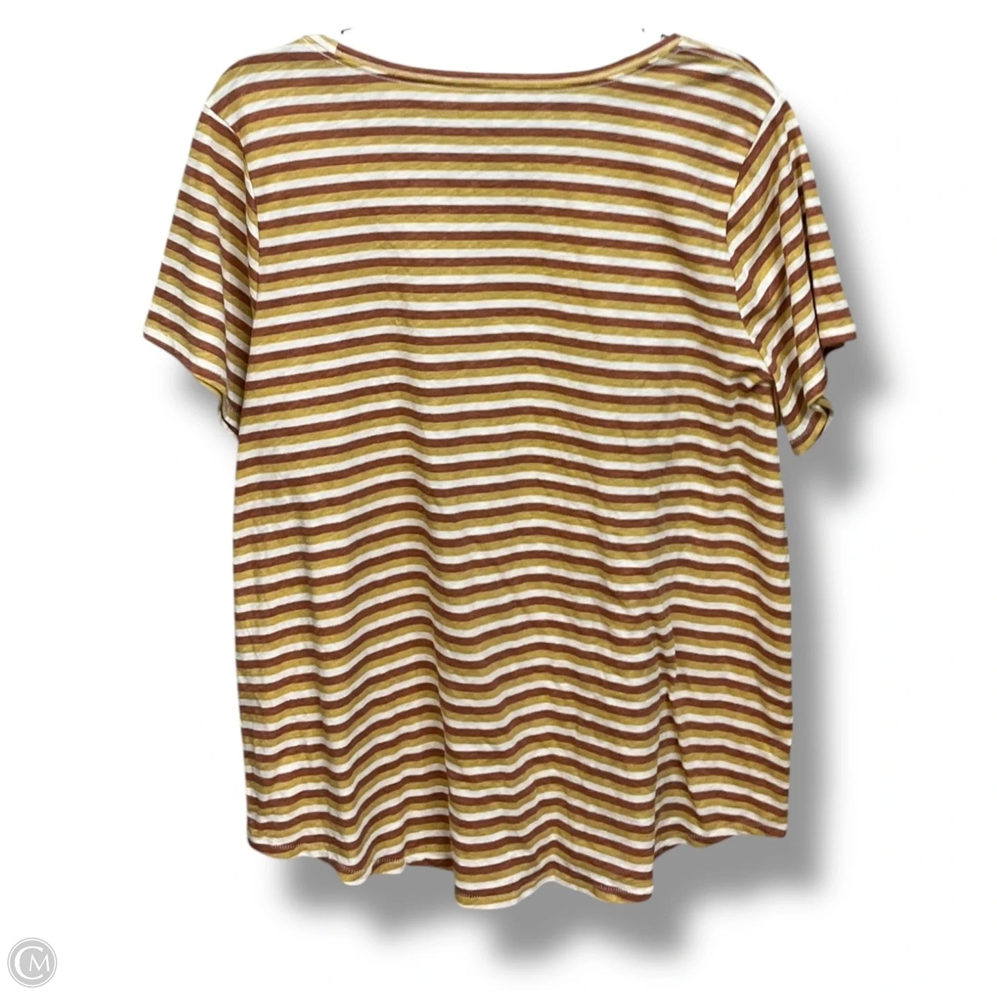 Top Short Sleeve By Sonoma In Striped Pattern, Size: Xxl