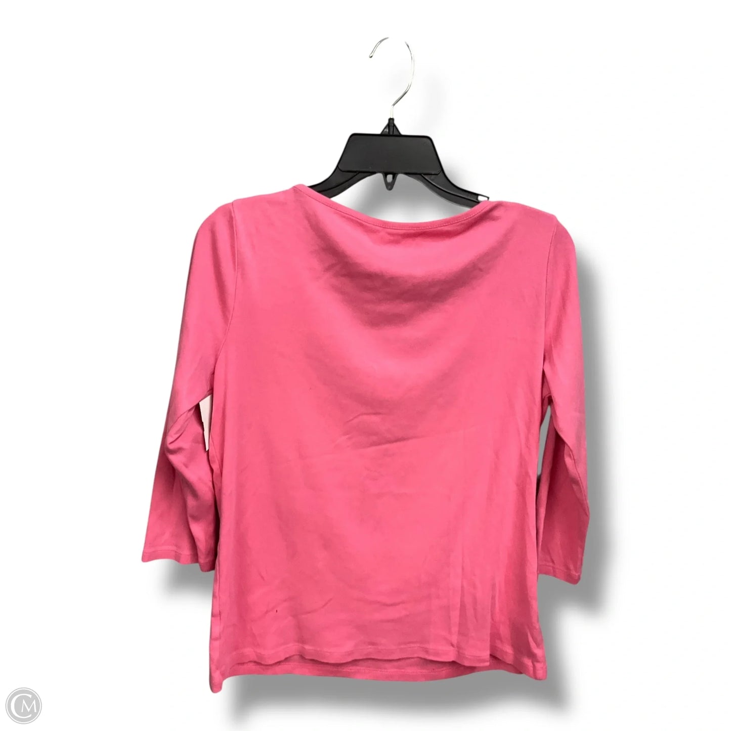 Top Long Sleeve Basic By Talbots In Pink, Size: M
