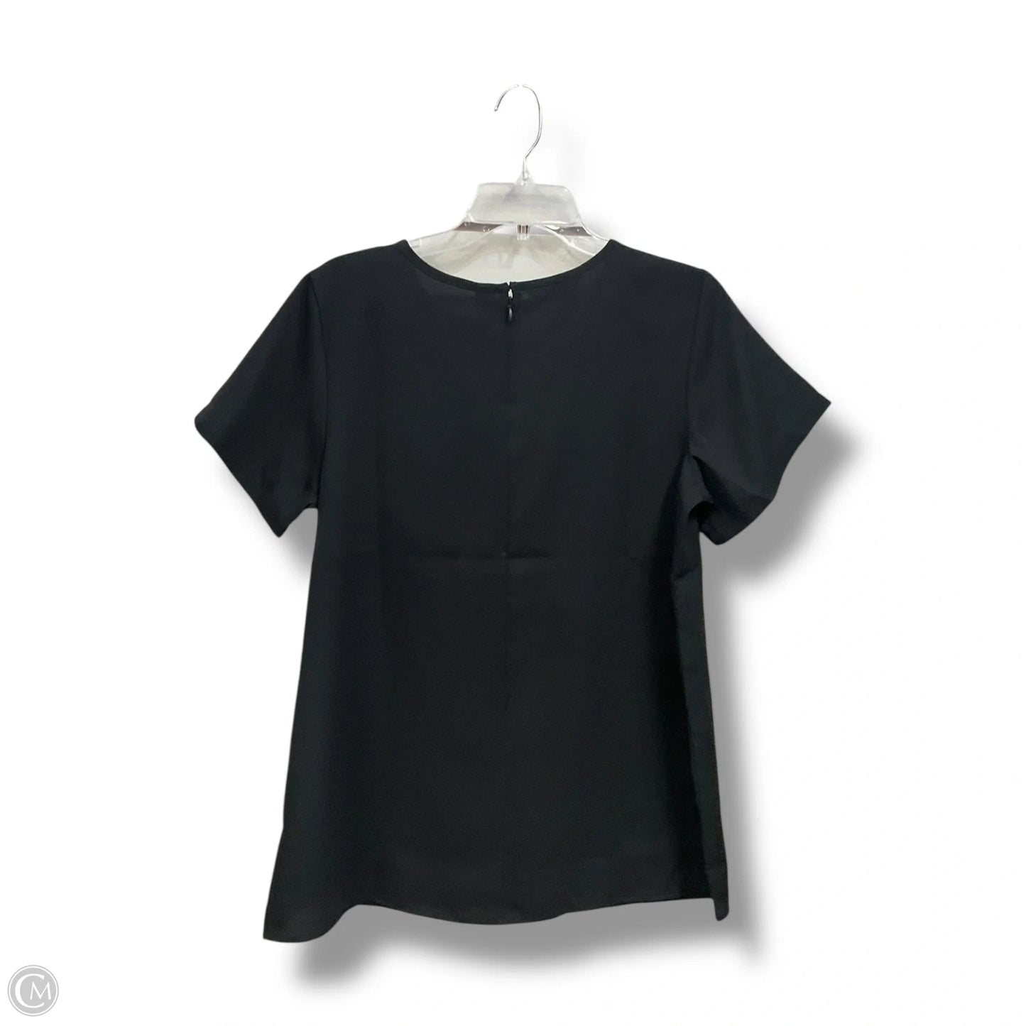 Top Short Sleeve By Lands End In Black, Size: L