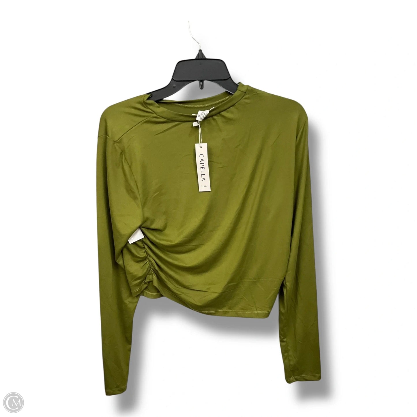 Top Long Sleeve By Clothes Mentor In Green, Size: 1x