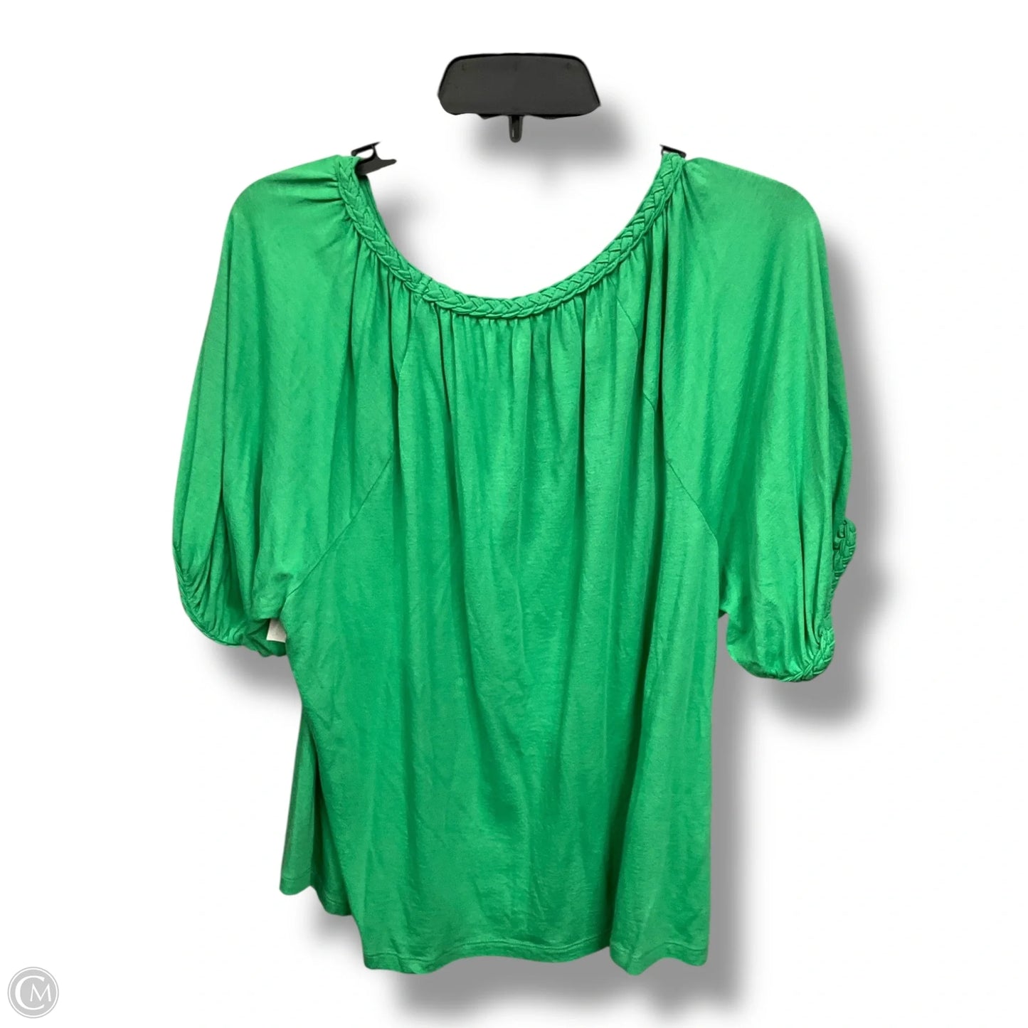 Top Short Sleeve By Loft In Green, Size: L