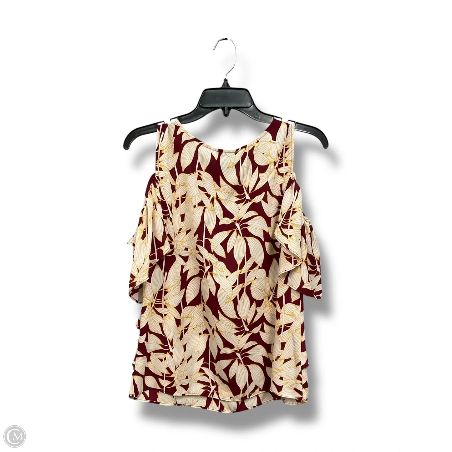 Top Sleeveless By Worthington In Tropical Print, Size: Xs
