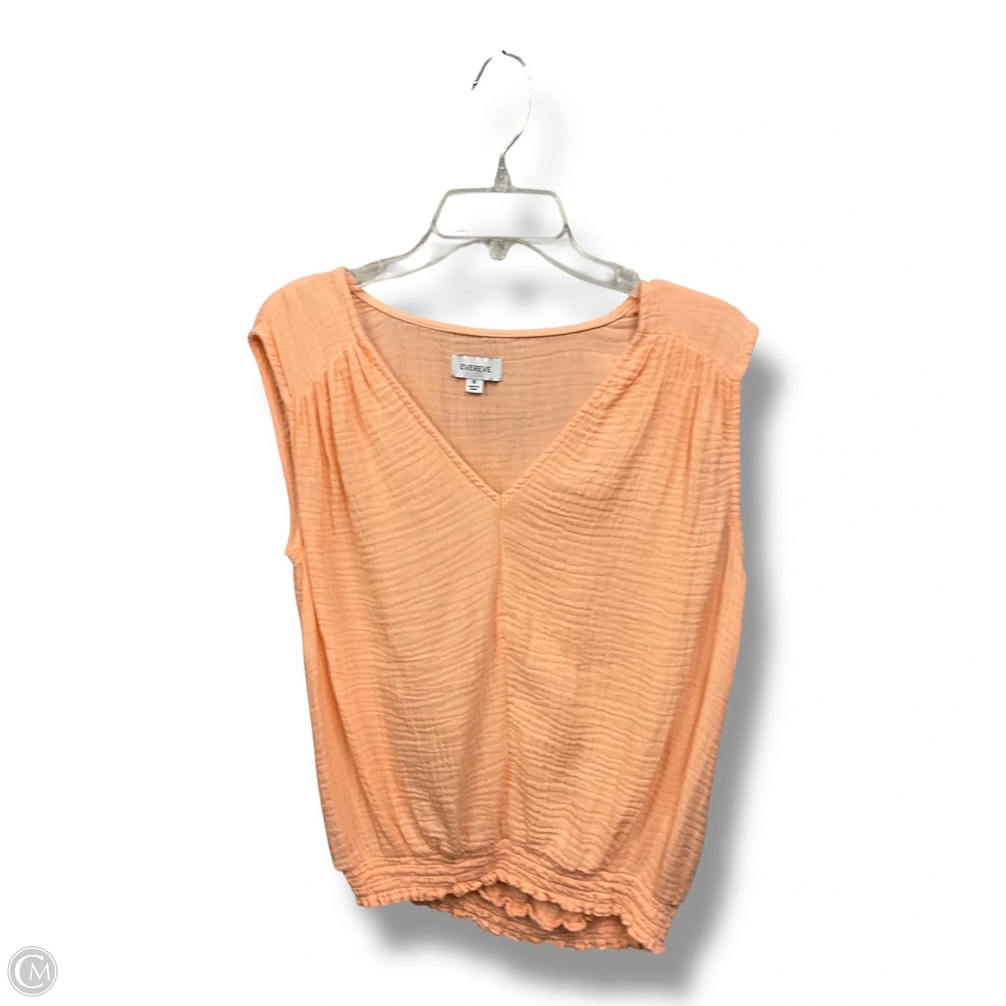 Top Sleeveless By Evereve In Peach, Size: M