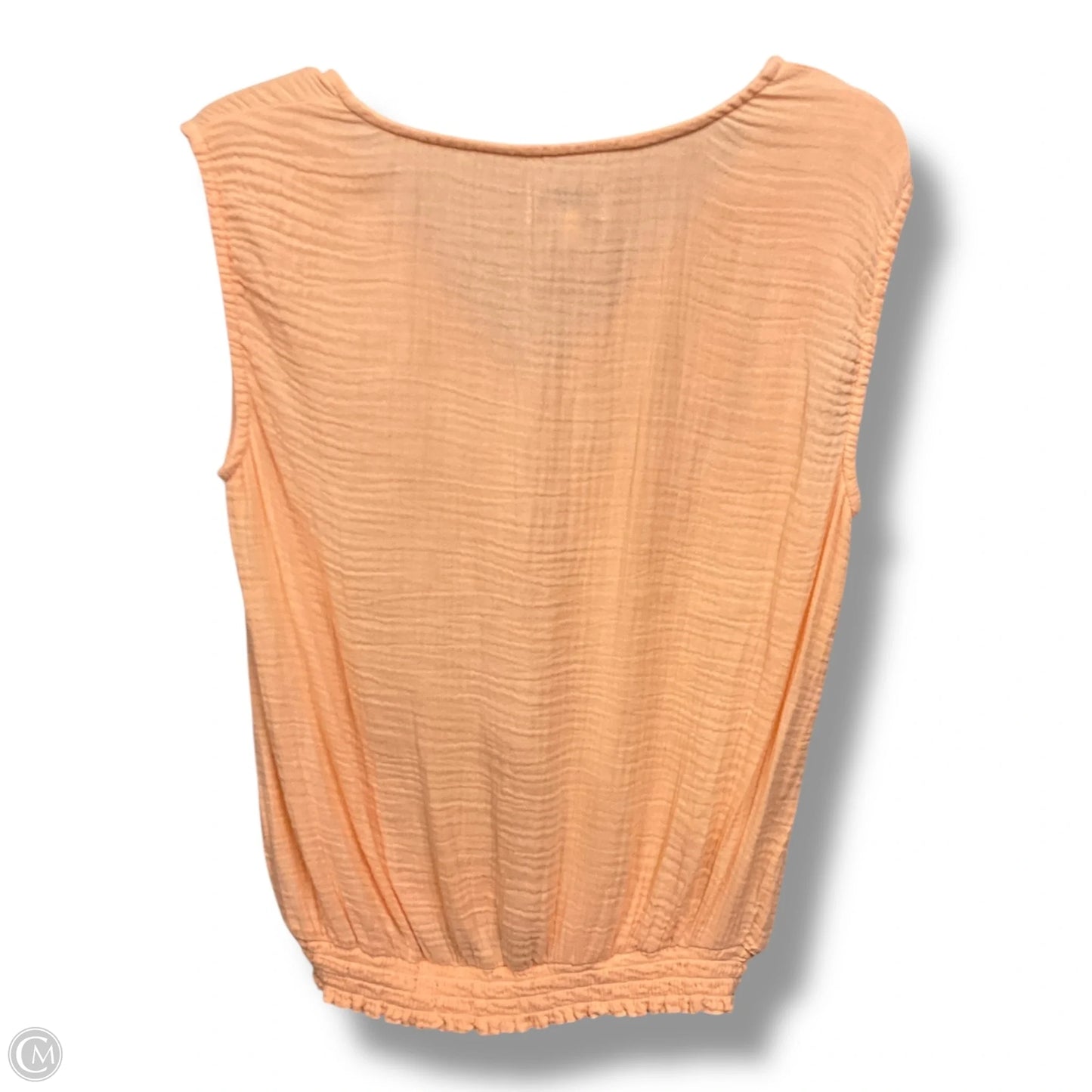 Top Sleeveless By Evereve In Peach, Size: M