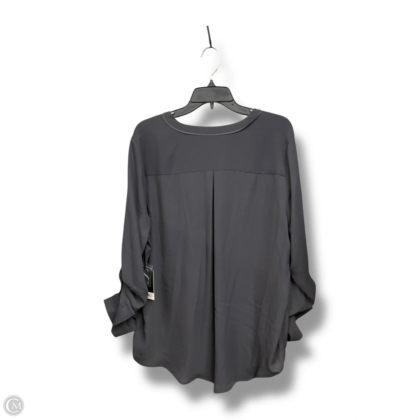 Blouse 3/4 Sleeve By Simply Vera In Grey, Size: Xl