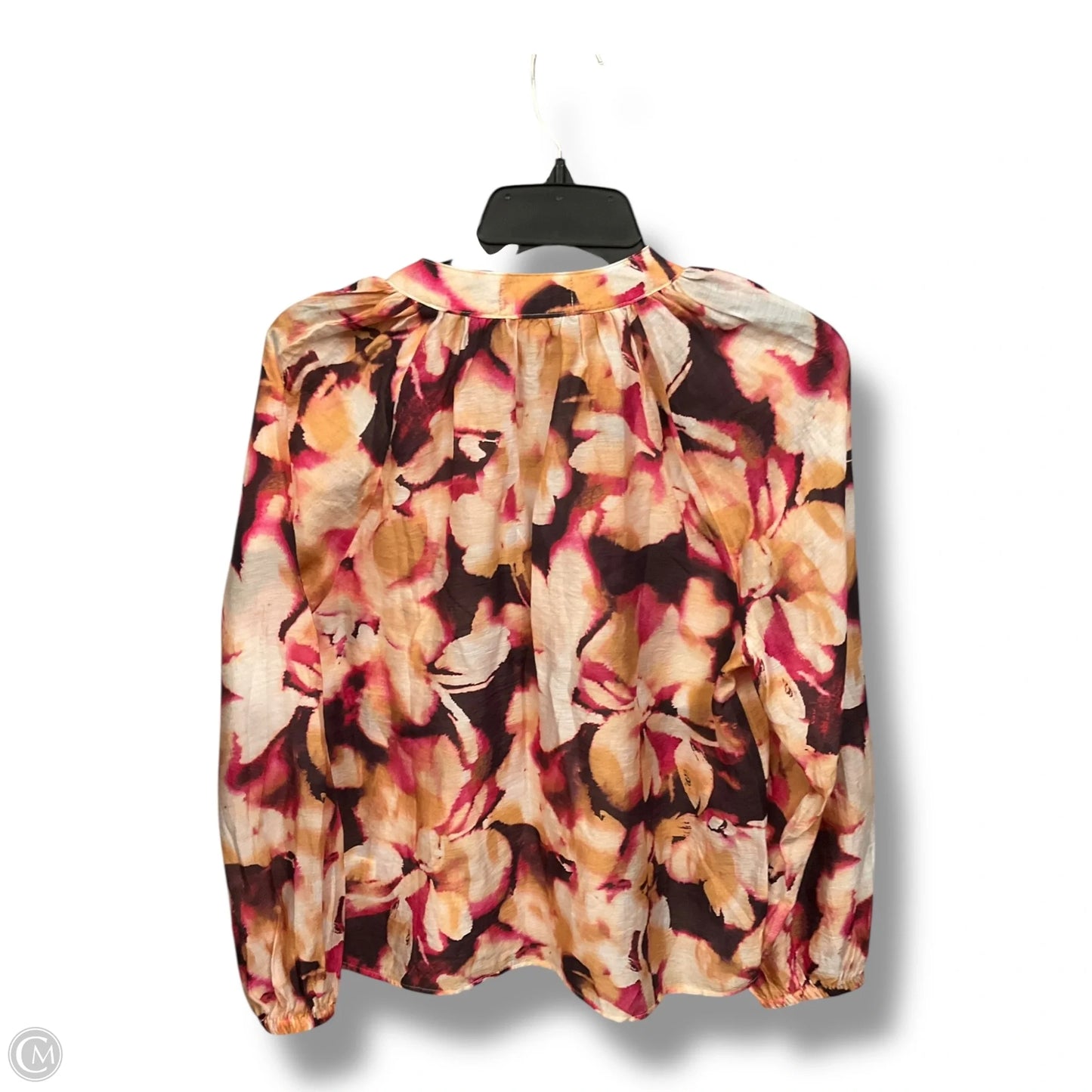 Blouse Long Sleeve By Cloth & Stone In Tie Dye Print, Size: S