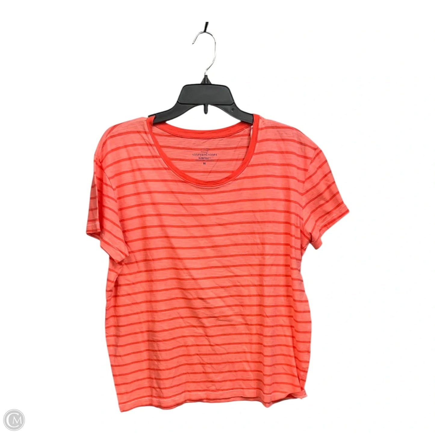Top Short Sleeve By Vineyard Vines In Striped Pattern, Size: M
