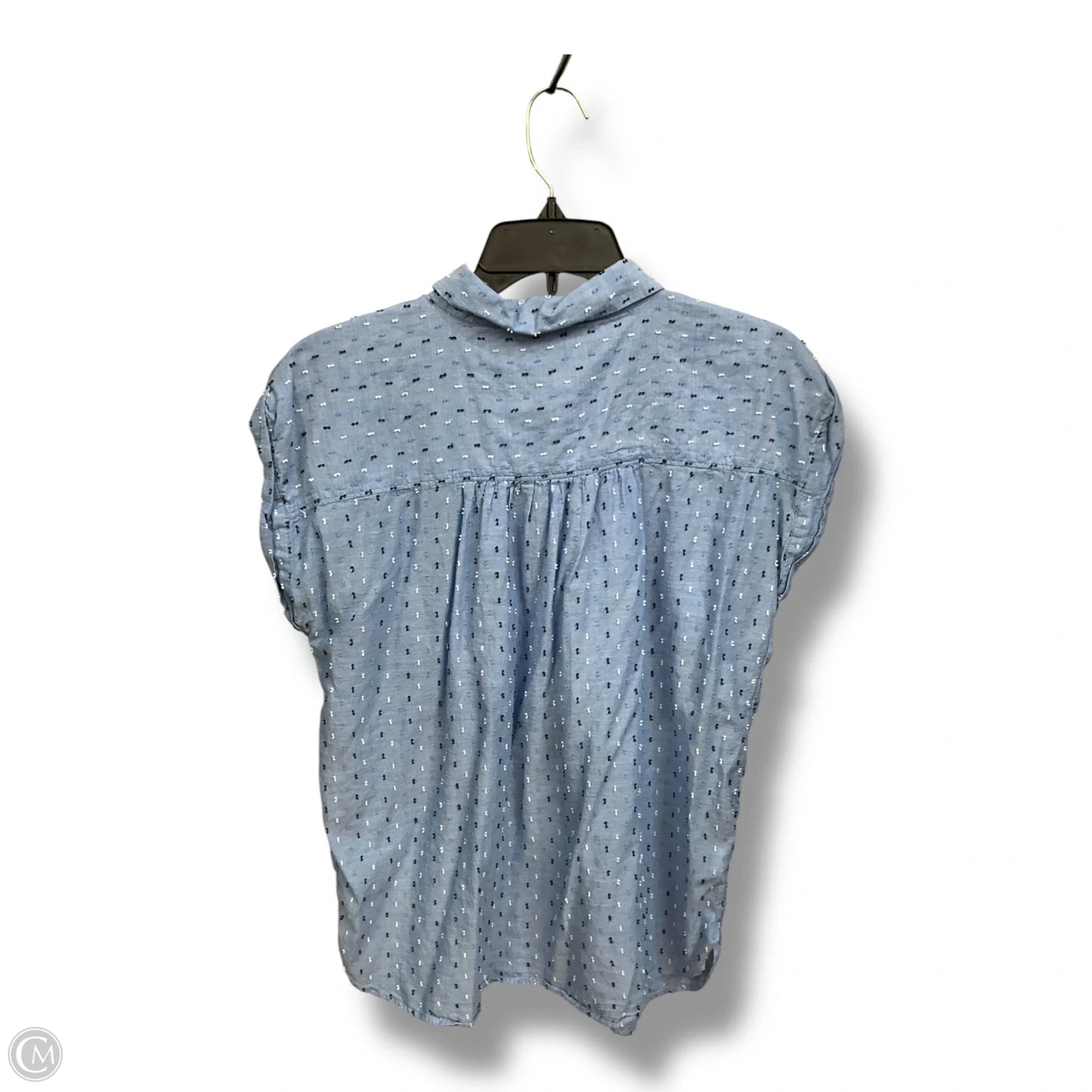 Blouse Sleeveless By Loft In Blue, Size: M