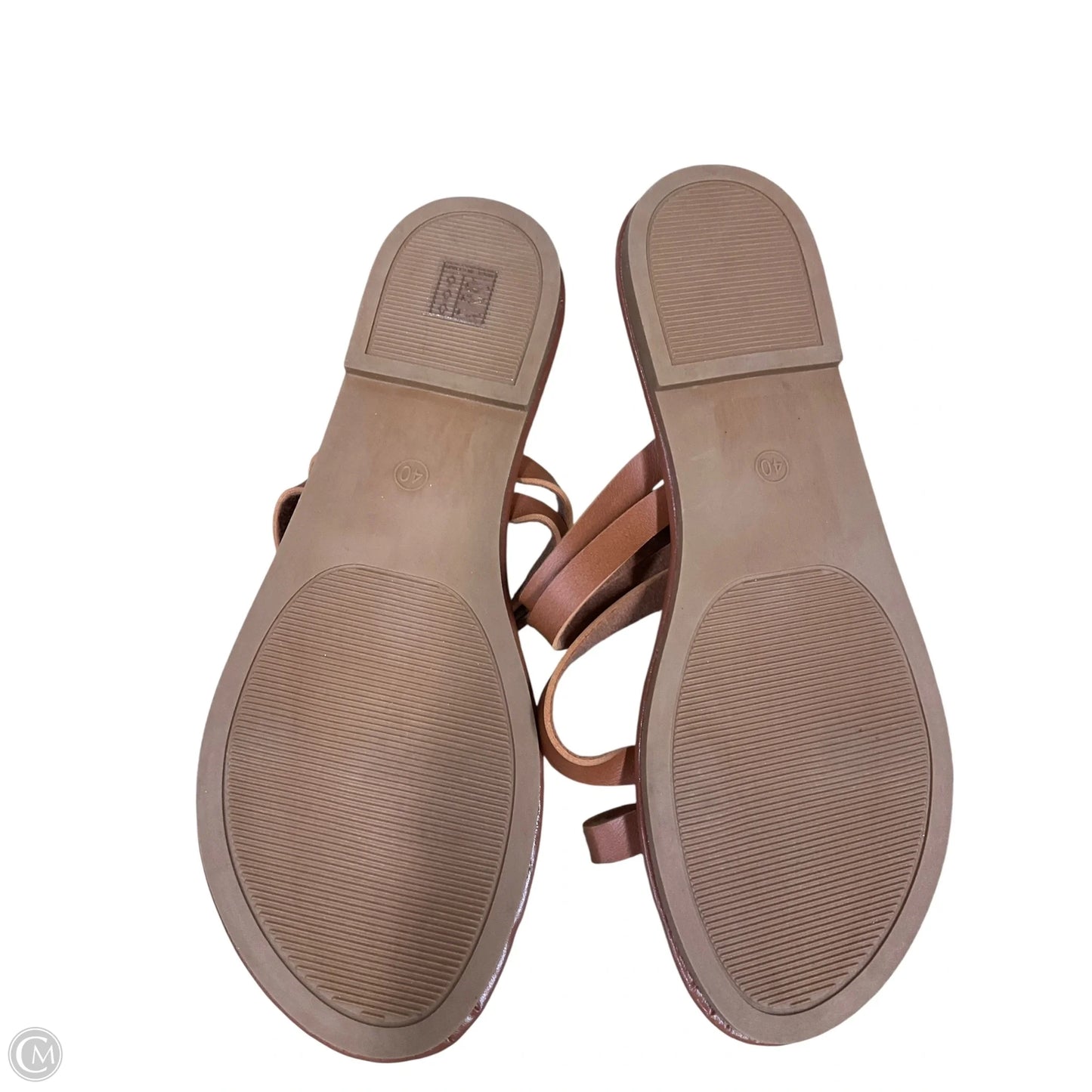 Sandals Flats By Clothes Mentor In Brown, Size: 9