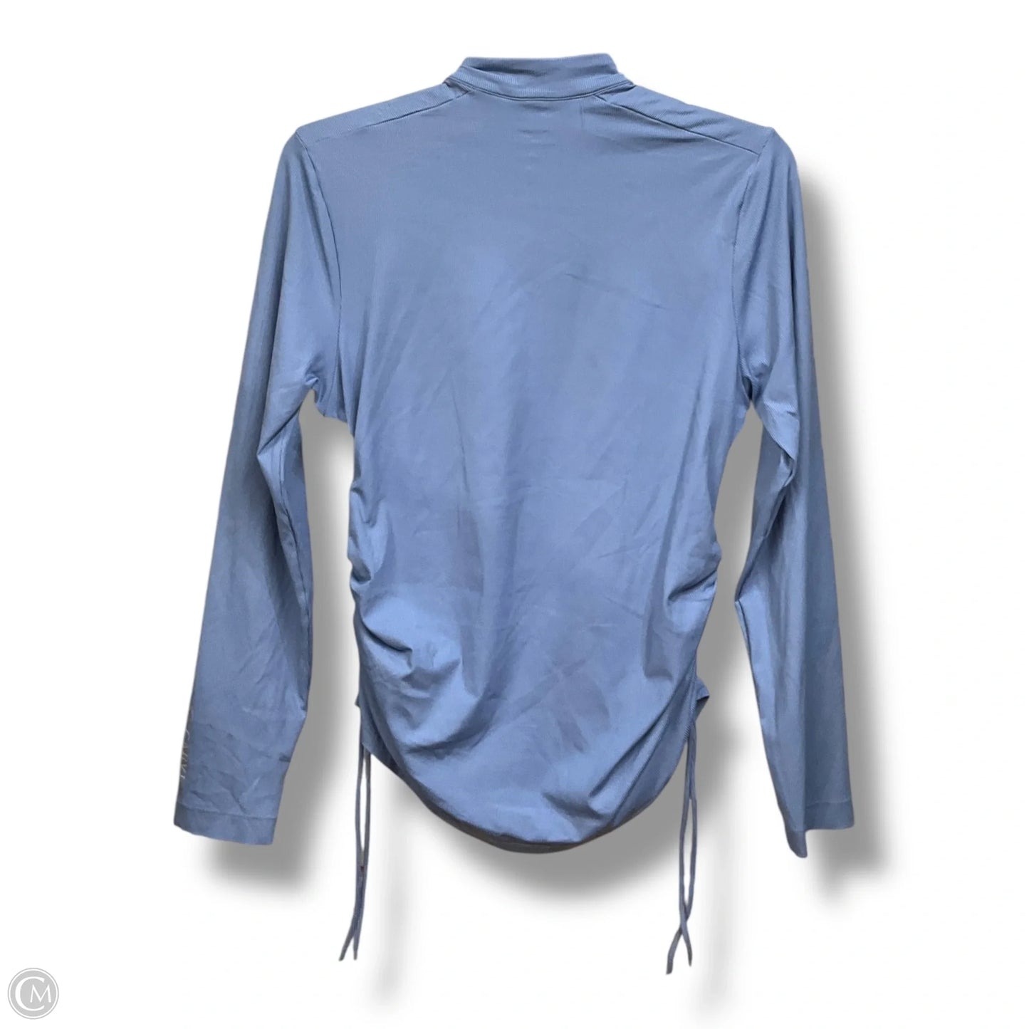 Athletic Top Long Sleeve Collar By Carve Designs In Blue, Size: S