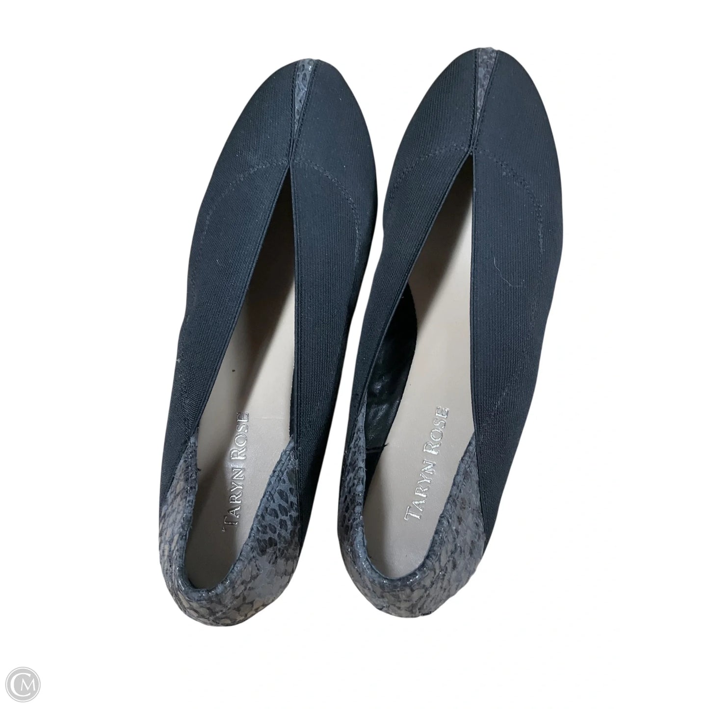 Shoes Flats By Taryn Rose In Black & Grey, Size: 9