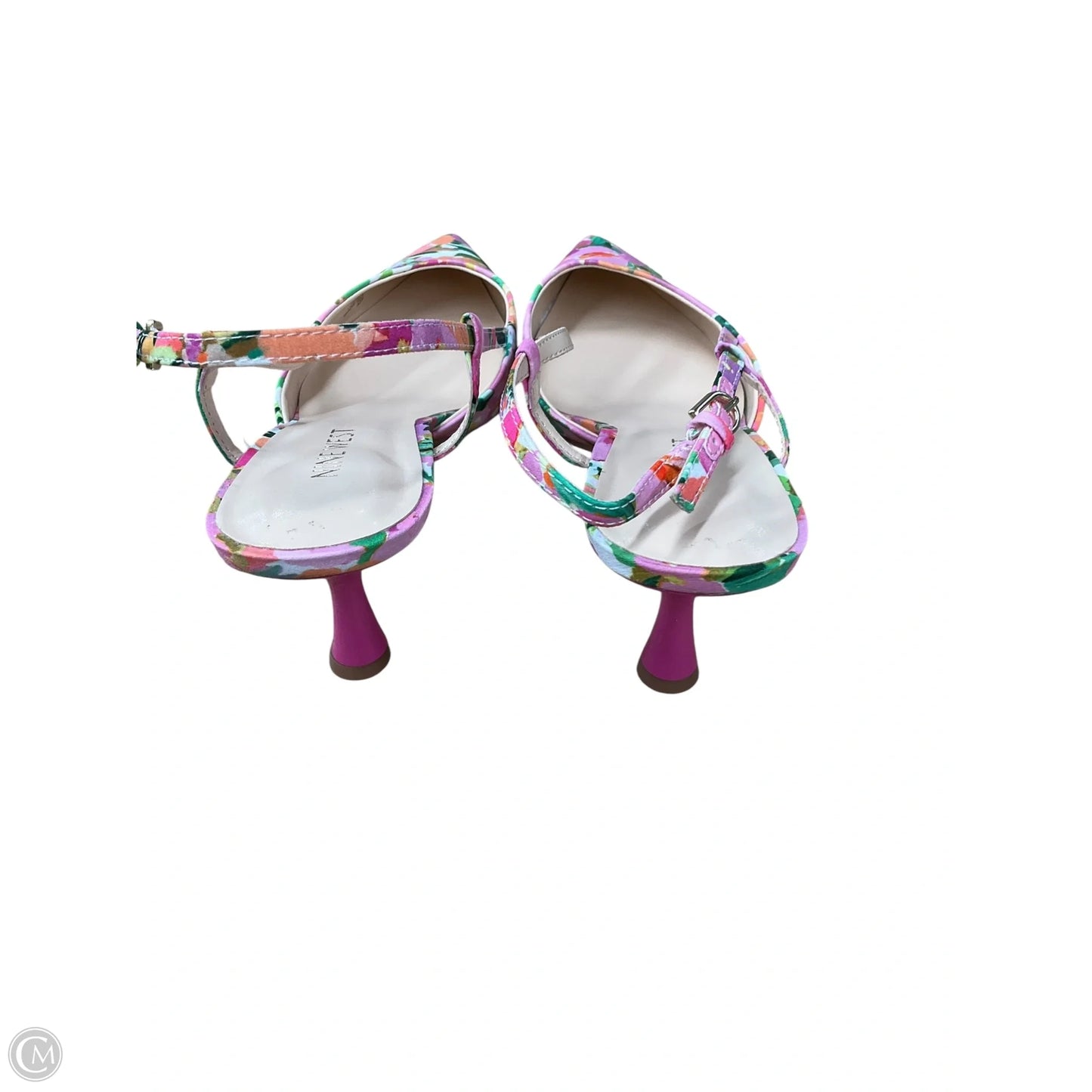 Shoes Heels Kitten By Nine West In Floral Print, Size: 9