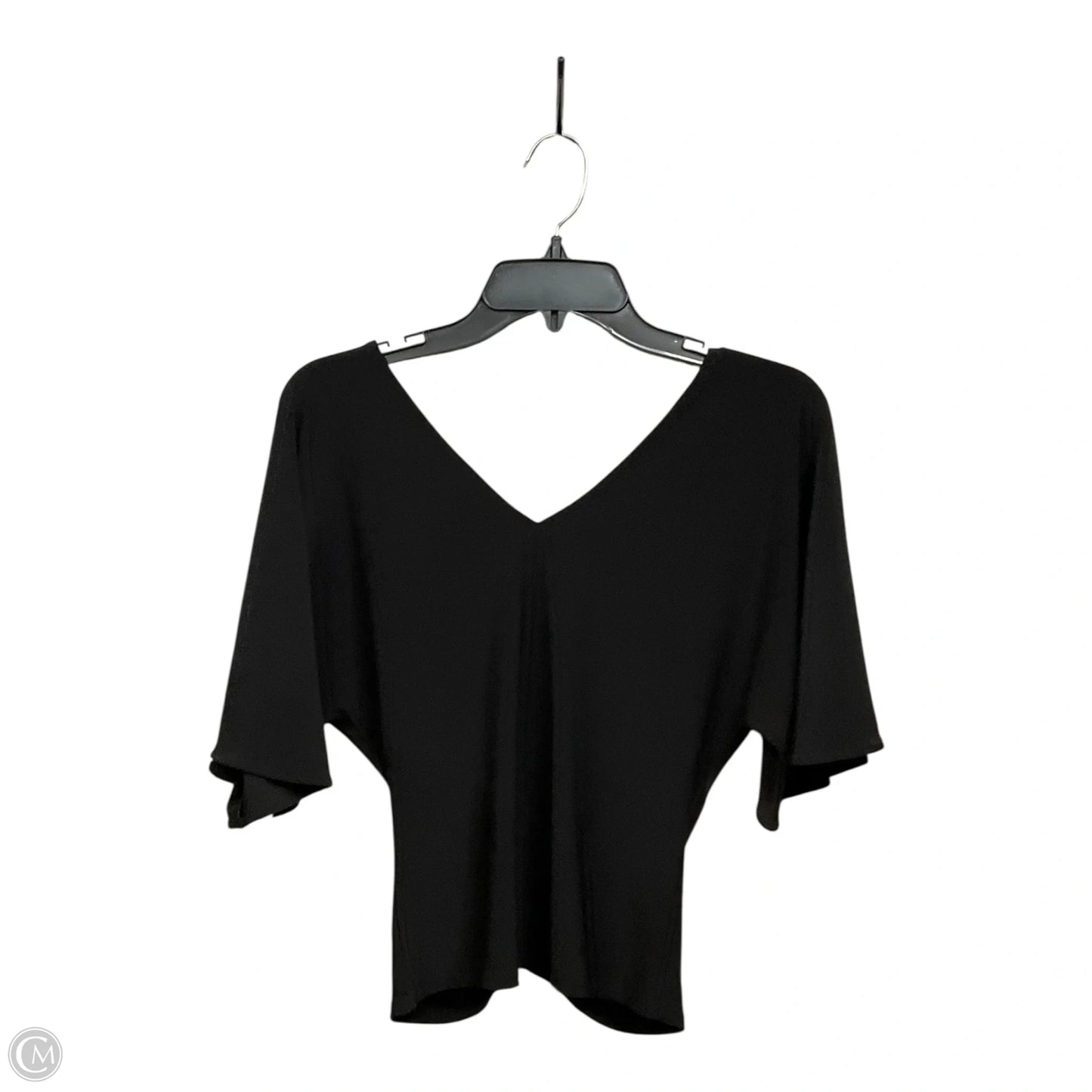 Top Short Sleeve By White House Black Market In Black, Size: Xs