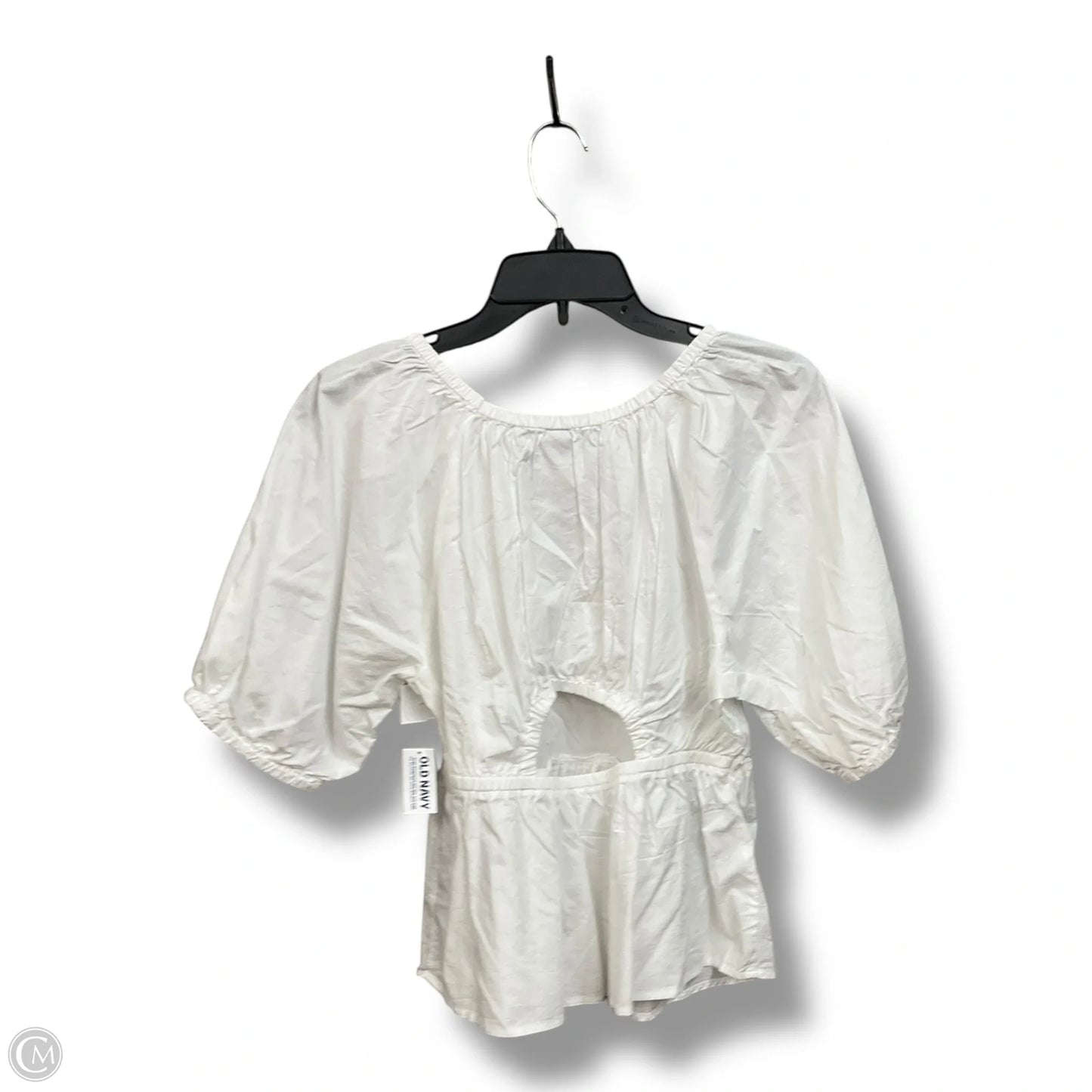 Top Short Sleeve By Old Navy In White, Size: M
