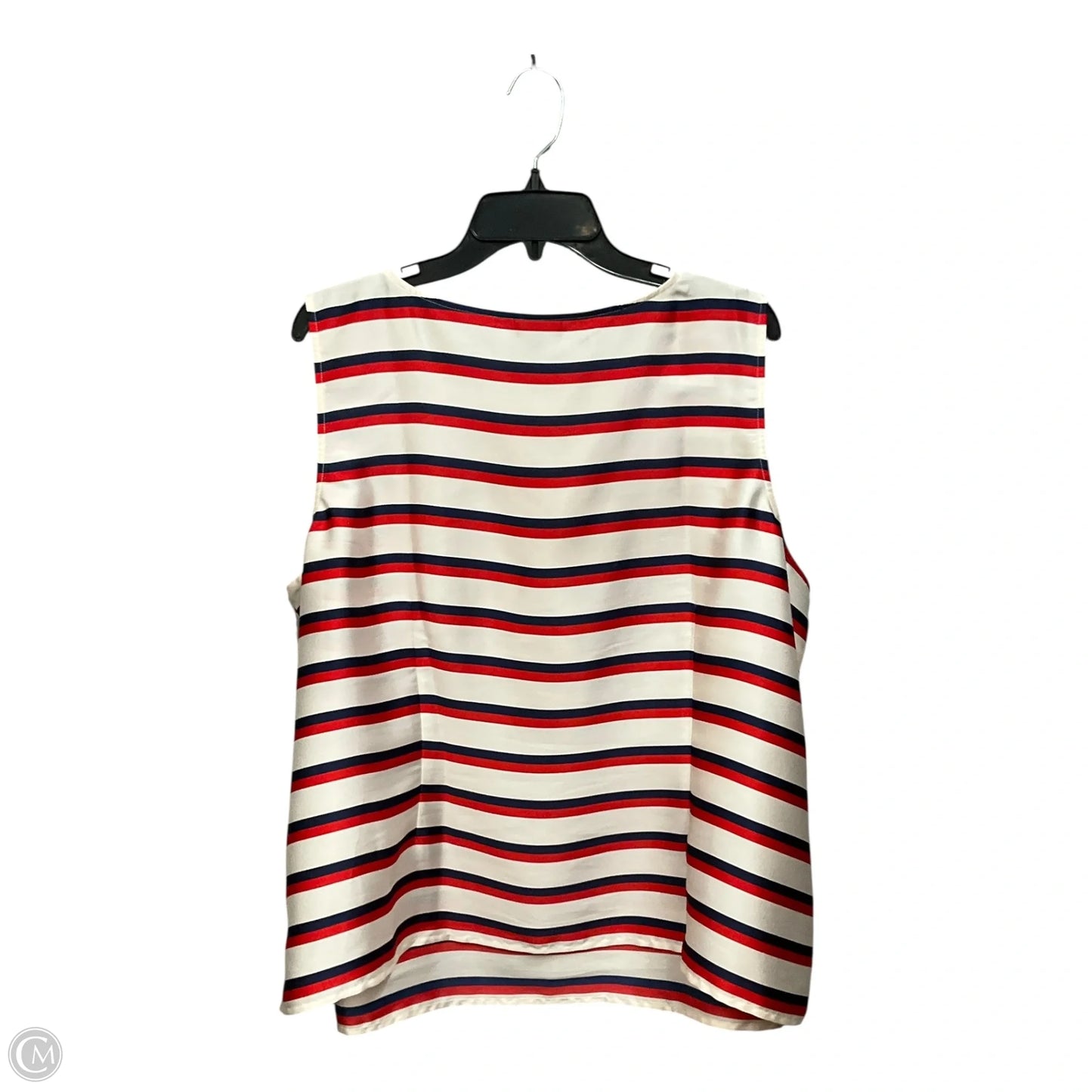 Top Sleeveless By Talbots In Blue & Red & White, Size: 3x