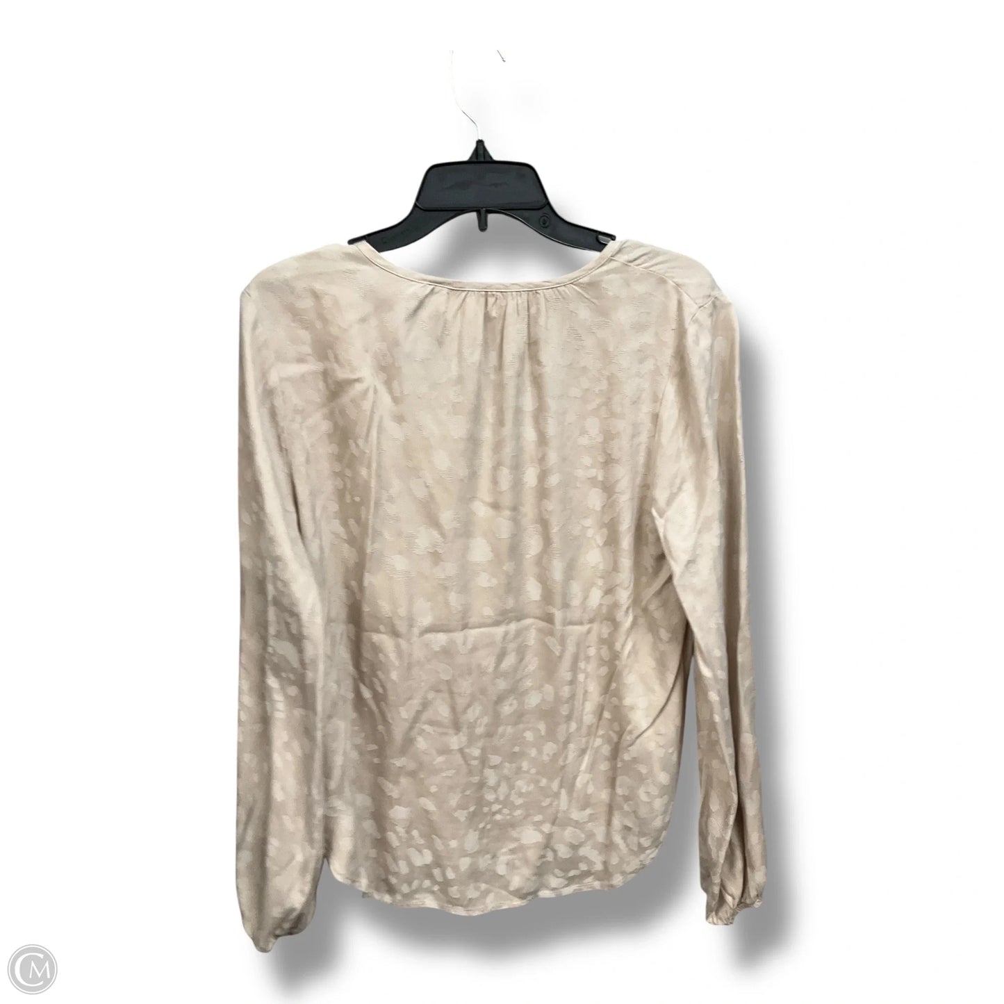 Top Long Sleeve By Cloth & Stone In Beige, Size: M