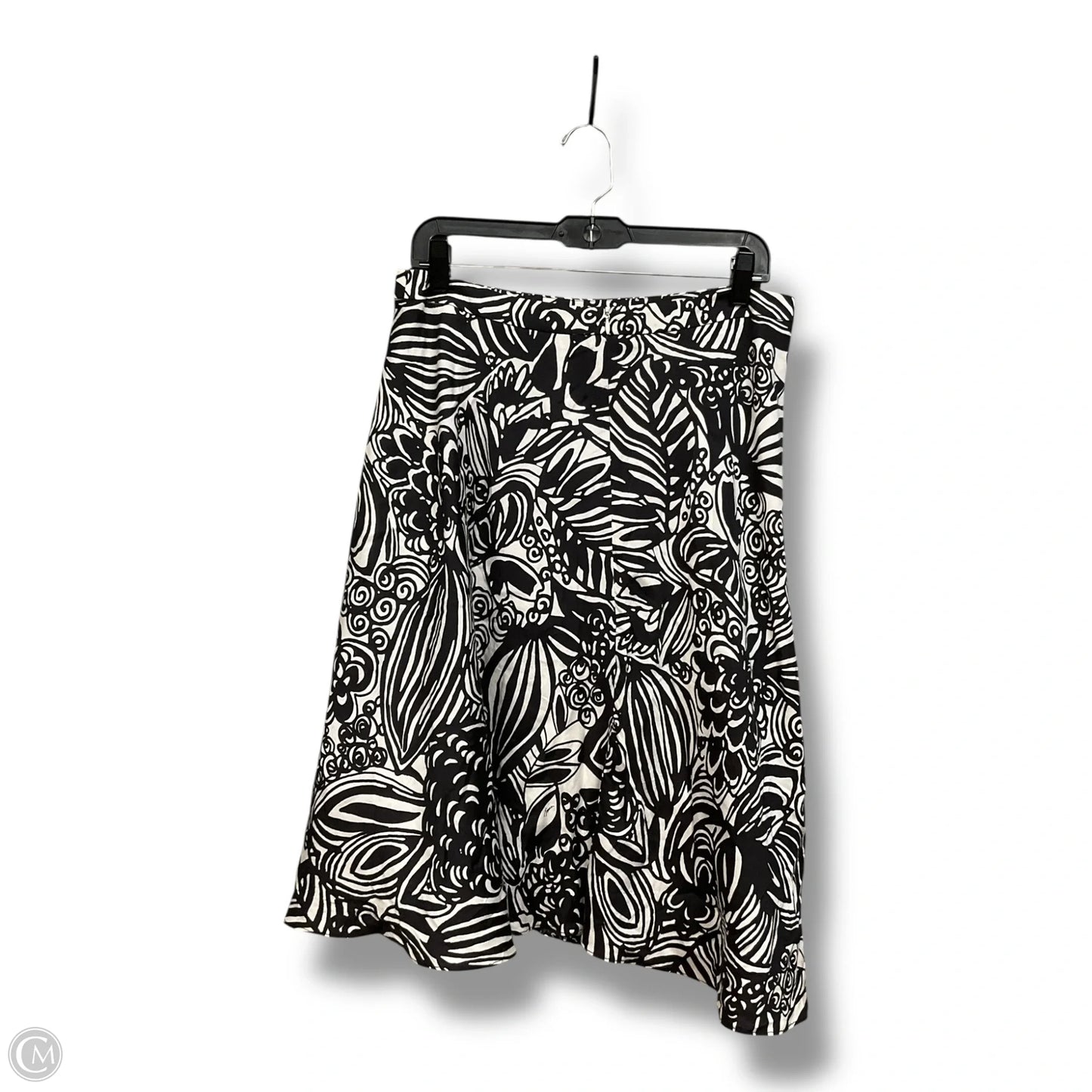 Skirt Midi By Trina Turk In Black & White, Size: S