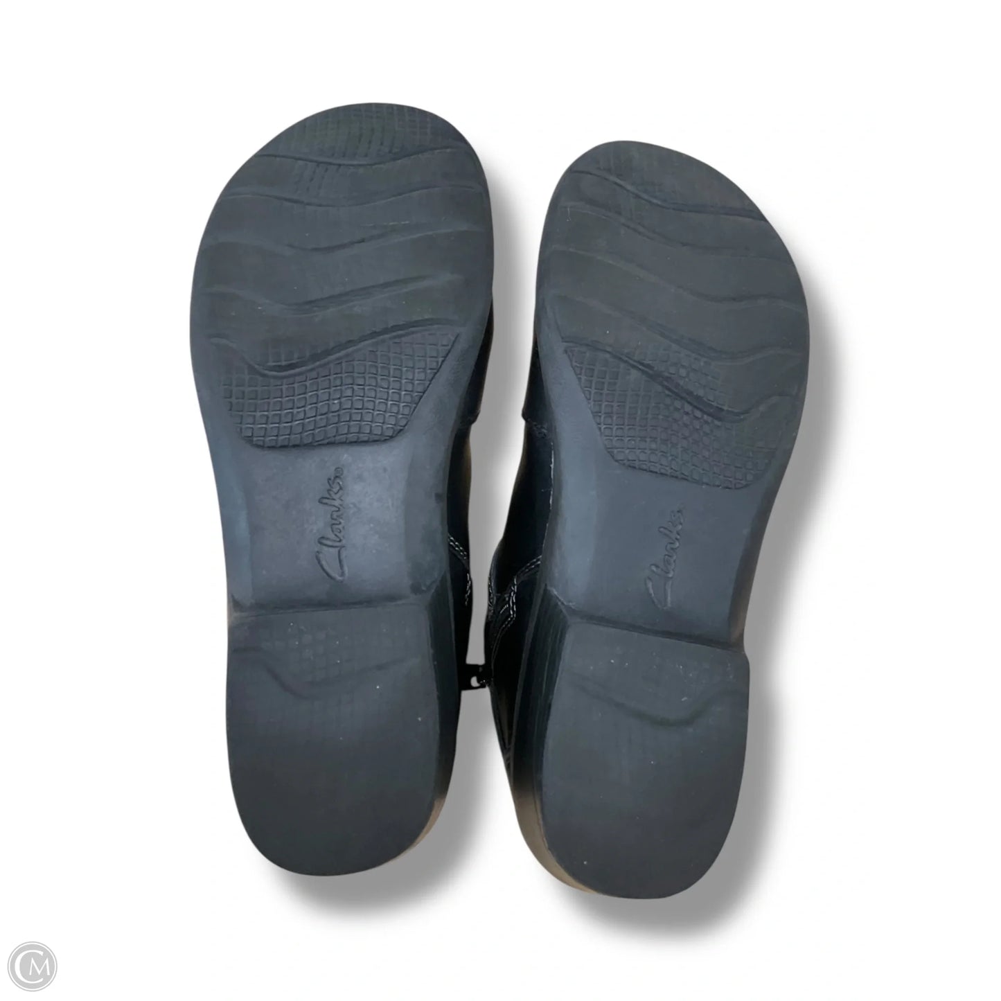 Boots Ankle Flats By Clarks In Black, Size: 8