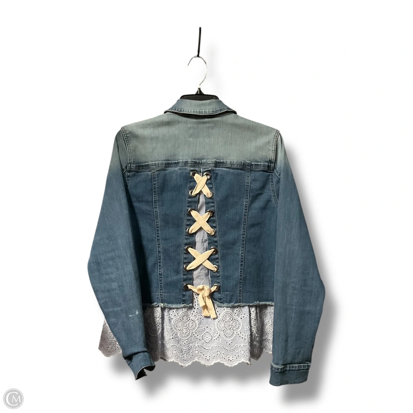 Jacket Denim By William Rast In Blue Denim, Size: L