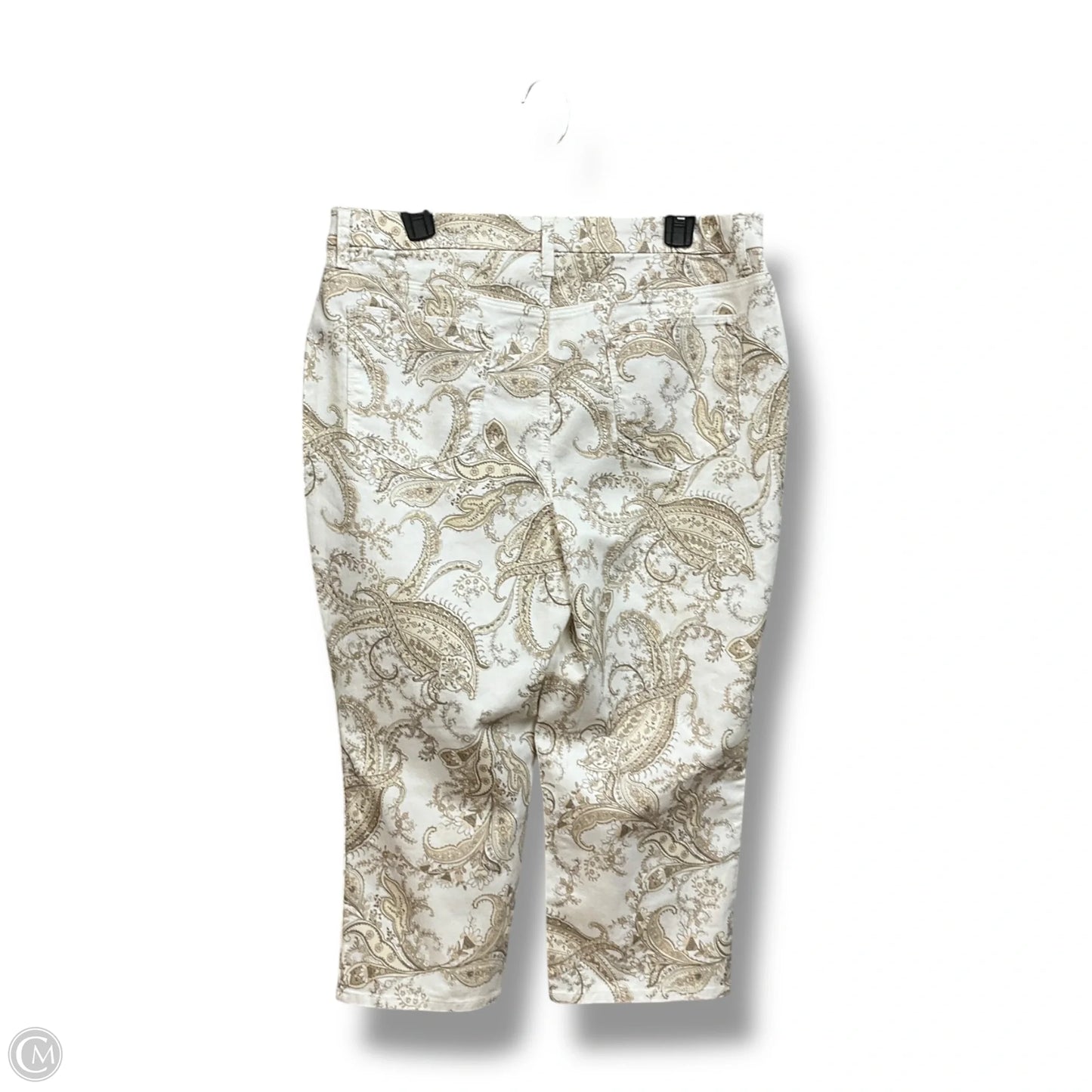 Capris By Chicos In Paisley Print, Size: 12