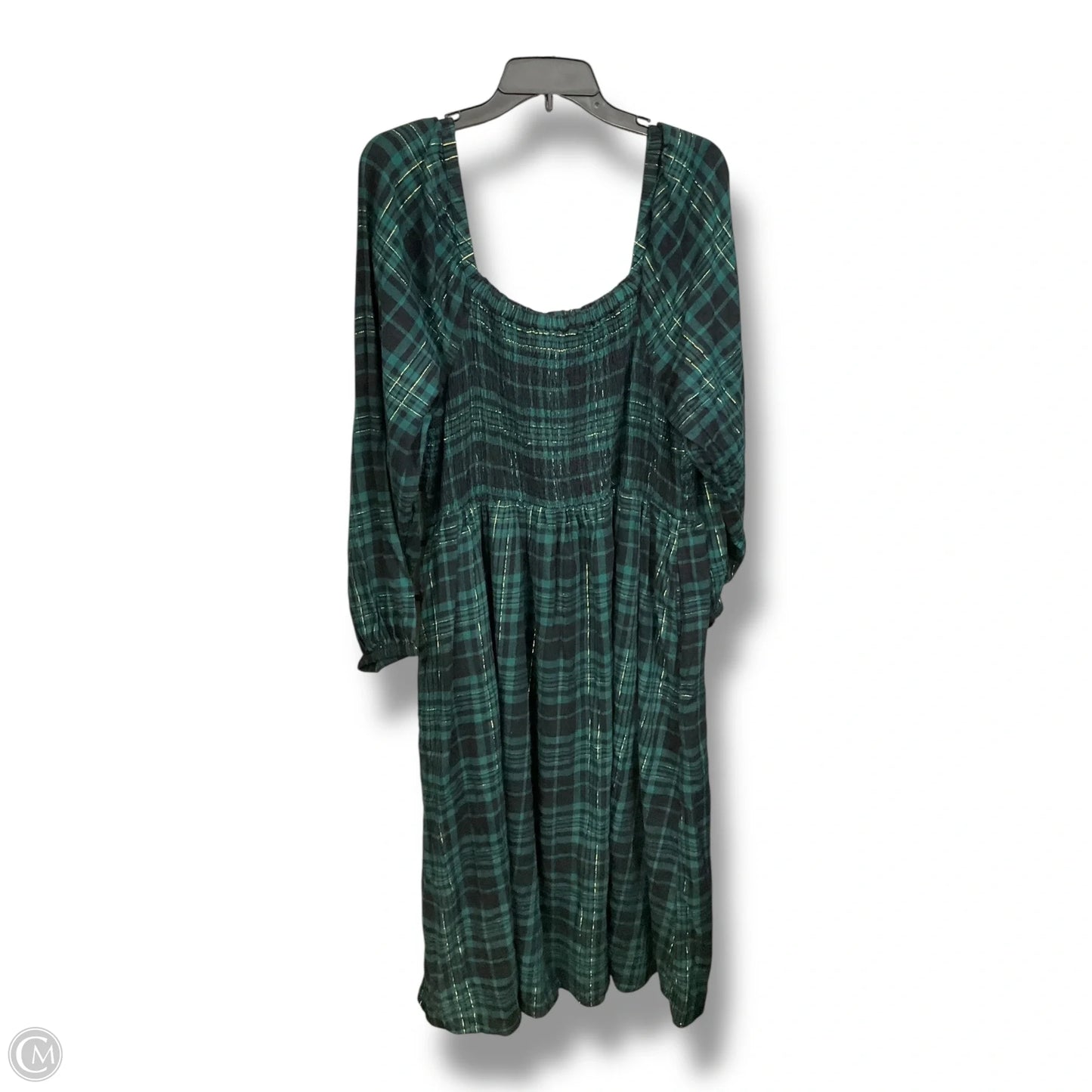 Dress Casual Midi By Lane Bryant In Plaid Pattern, Size: 2x