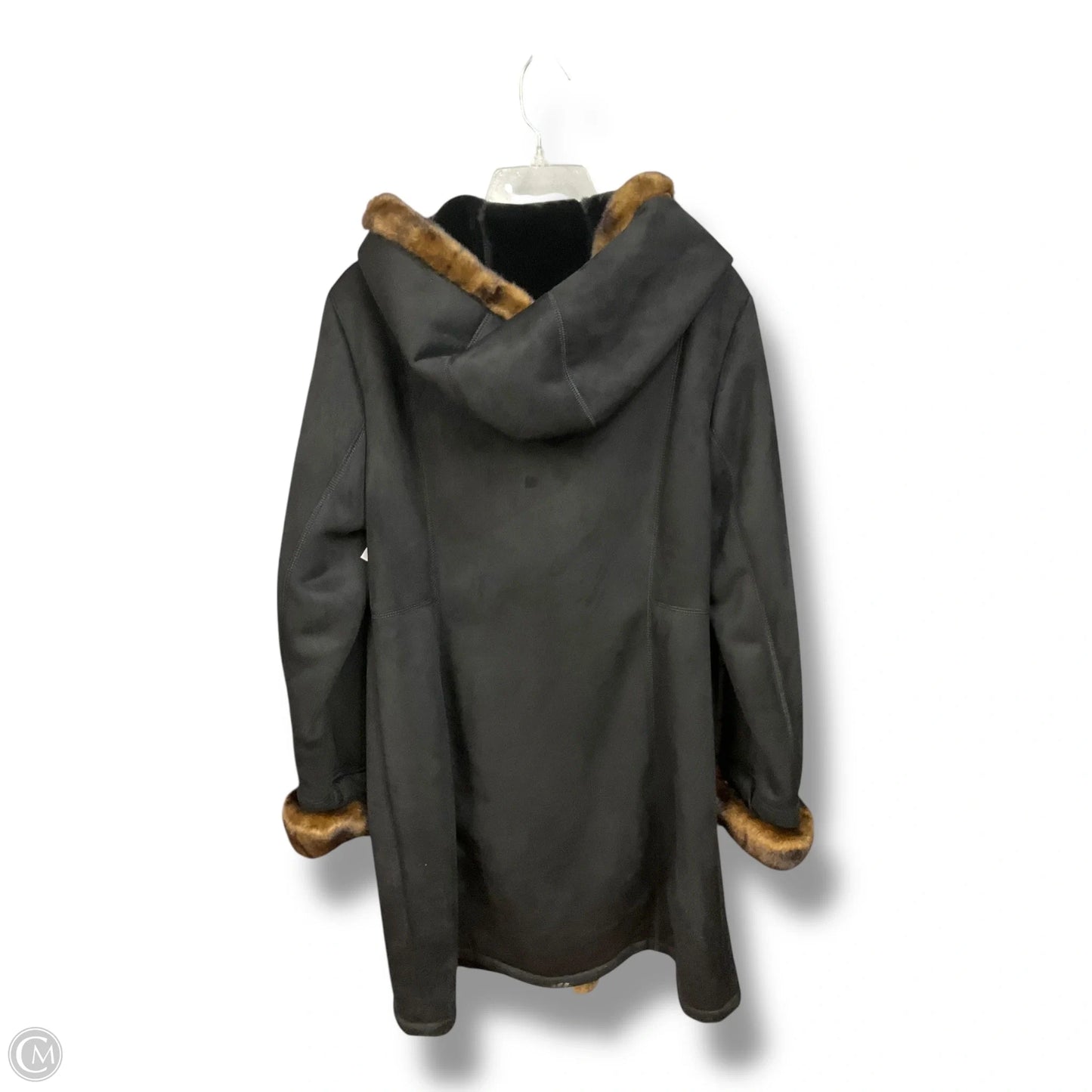 Coat Faux Fur & Sherpa By Jones New York In Black, Size: Lp