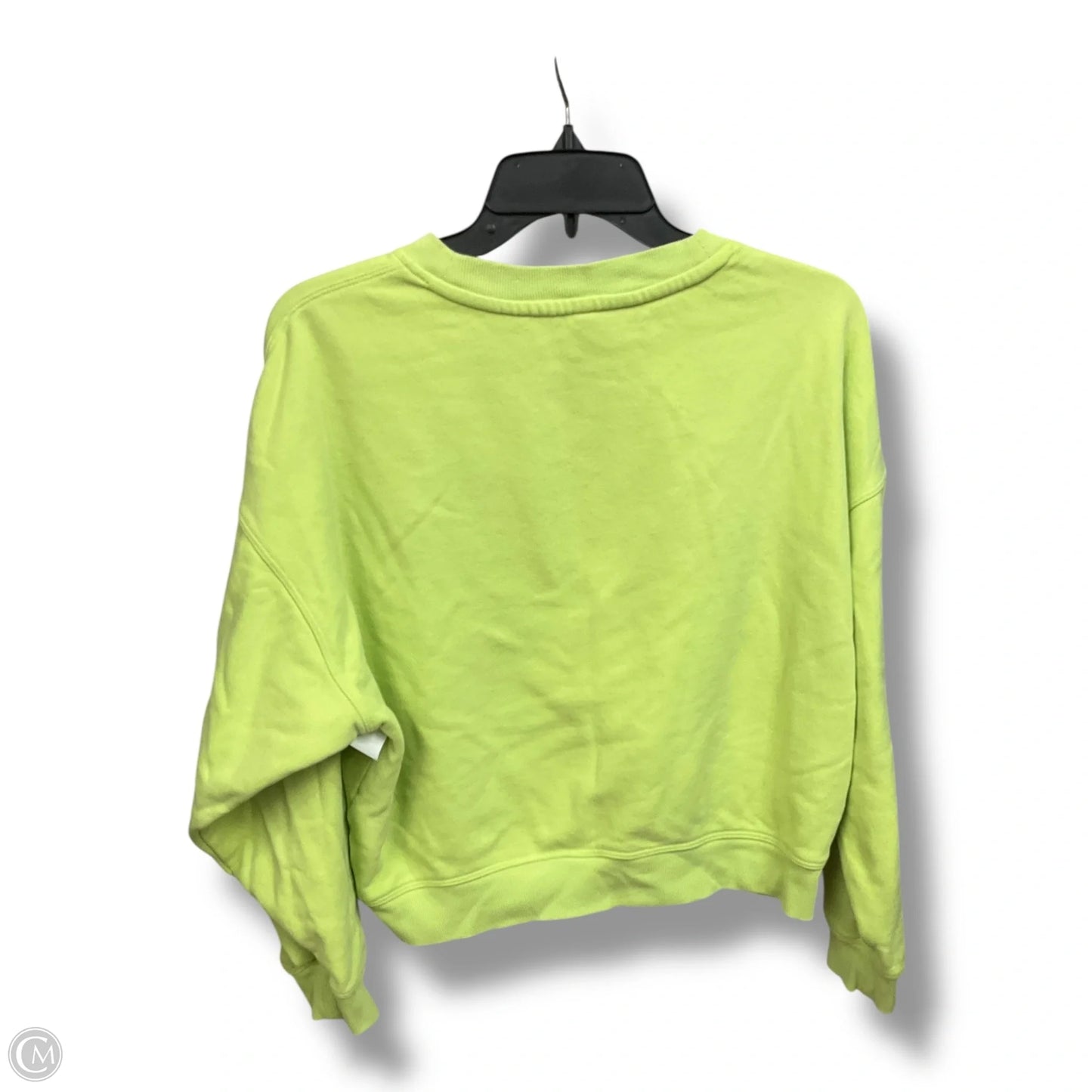 Athletic Sweatshirt Crewneck By Calvin Klein Performance In Green, Size: M