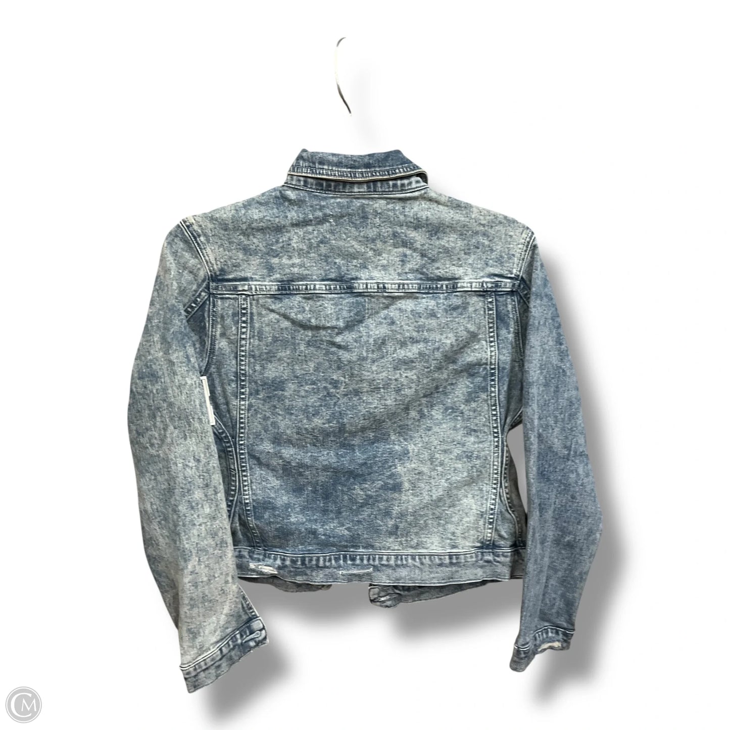 Jacket Denim By Vigoss In Blue Denim, Size: S