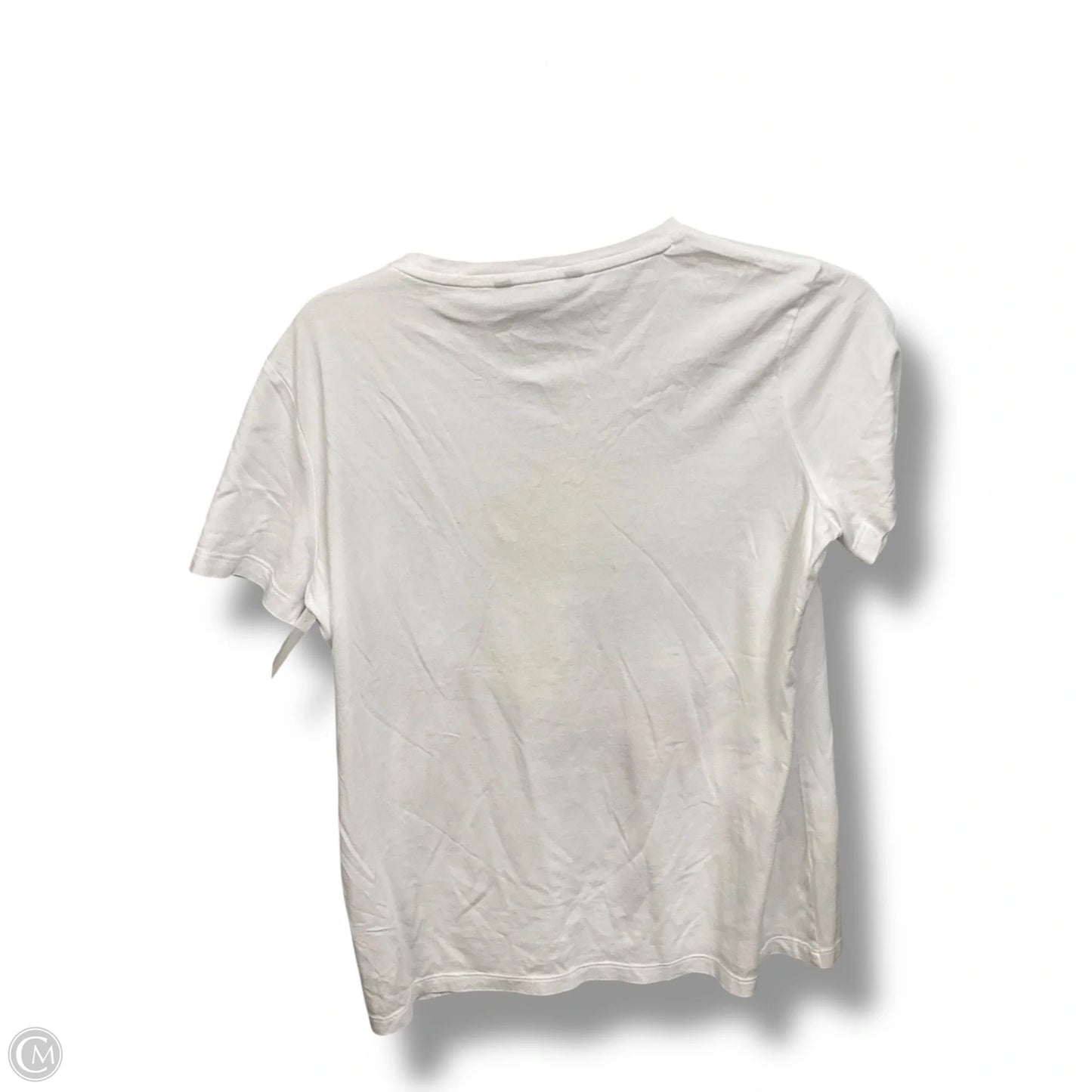 Top Short Sleeve Basic By Lauren By Ralph Lauren In White, Size: M