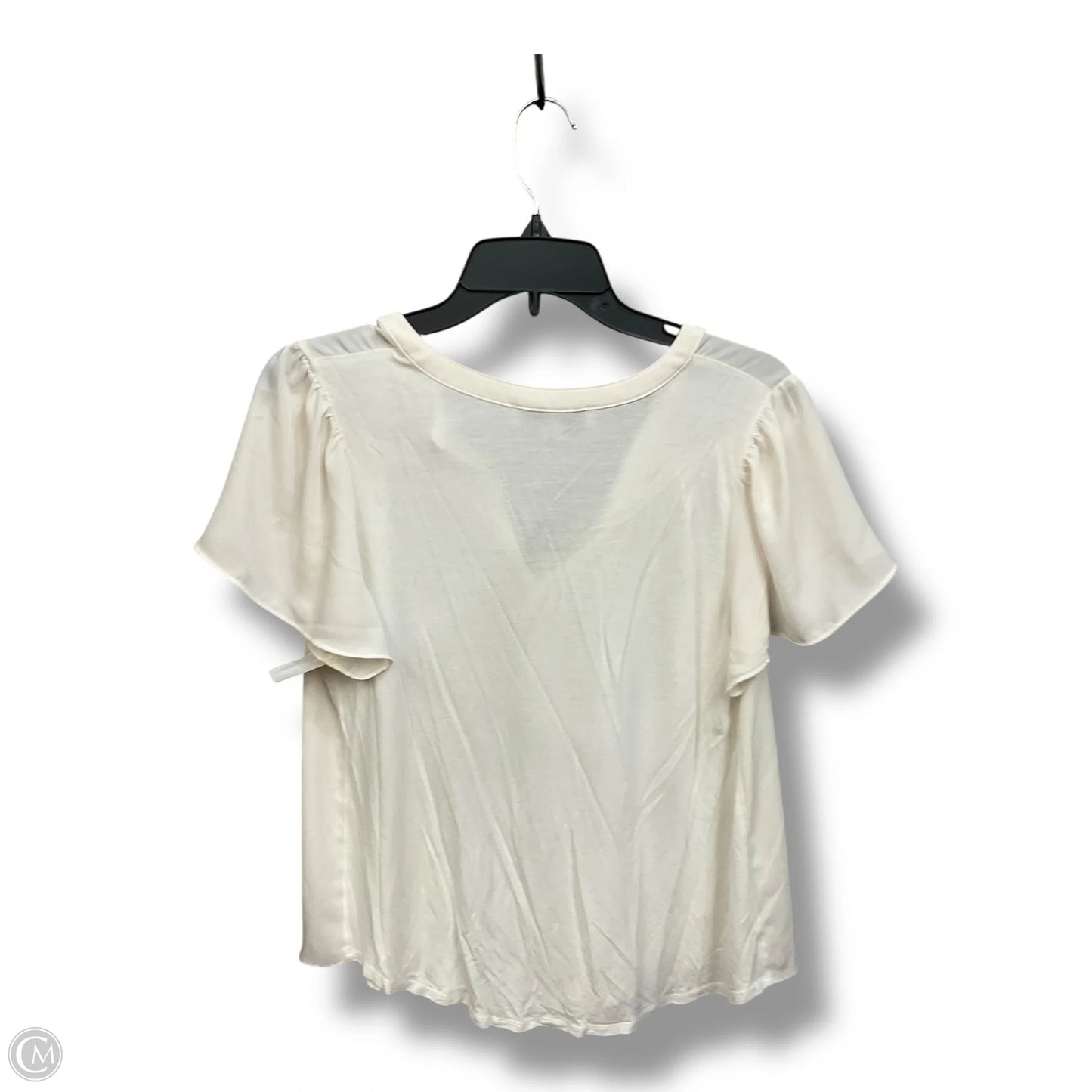 Top Short Sleeve By Loft In White, Size: M