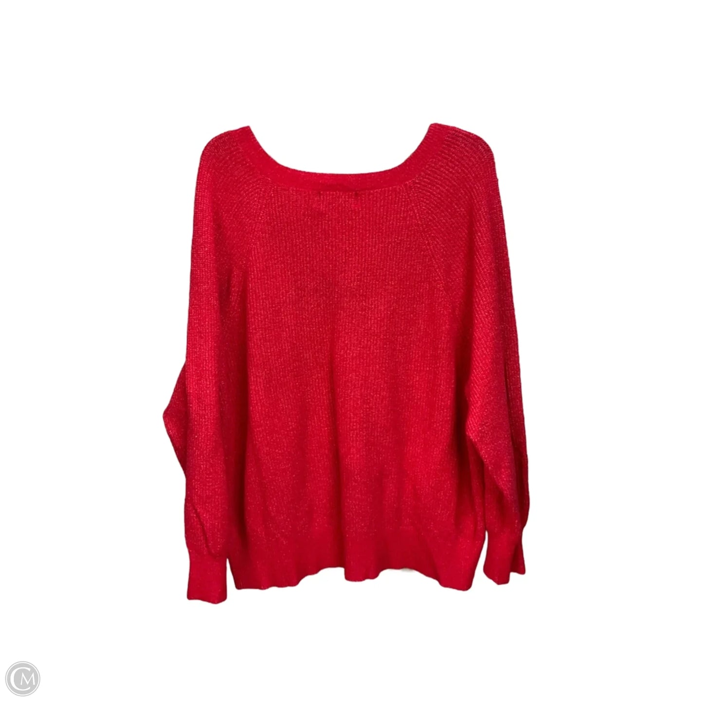 Sweater By Old Navy In Red, Size: 2x