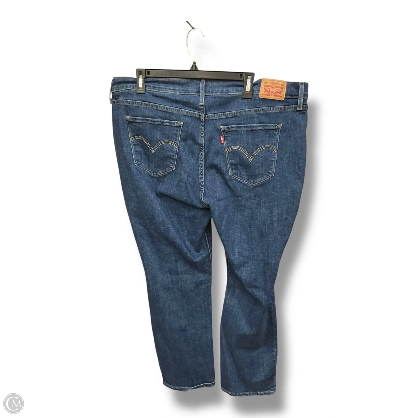 Jeans Straight By Levis In Blue Denim, Size: 20